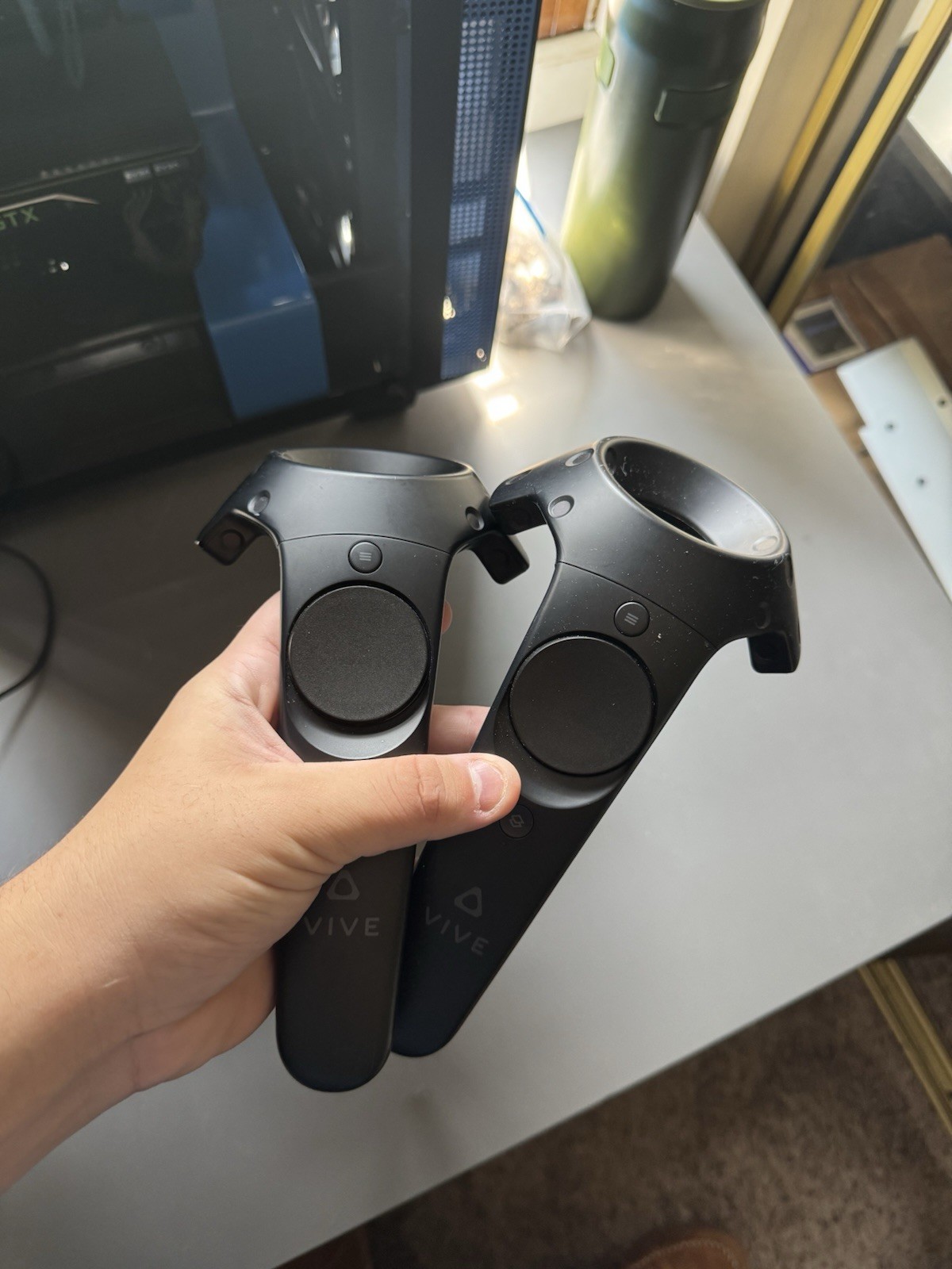 HTC Vive Virtual Reality Headset with Deluxe audio strap. NO BASESTATIONS