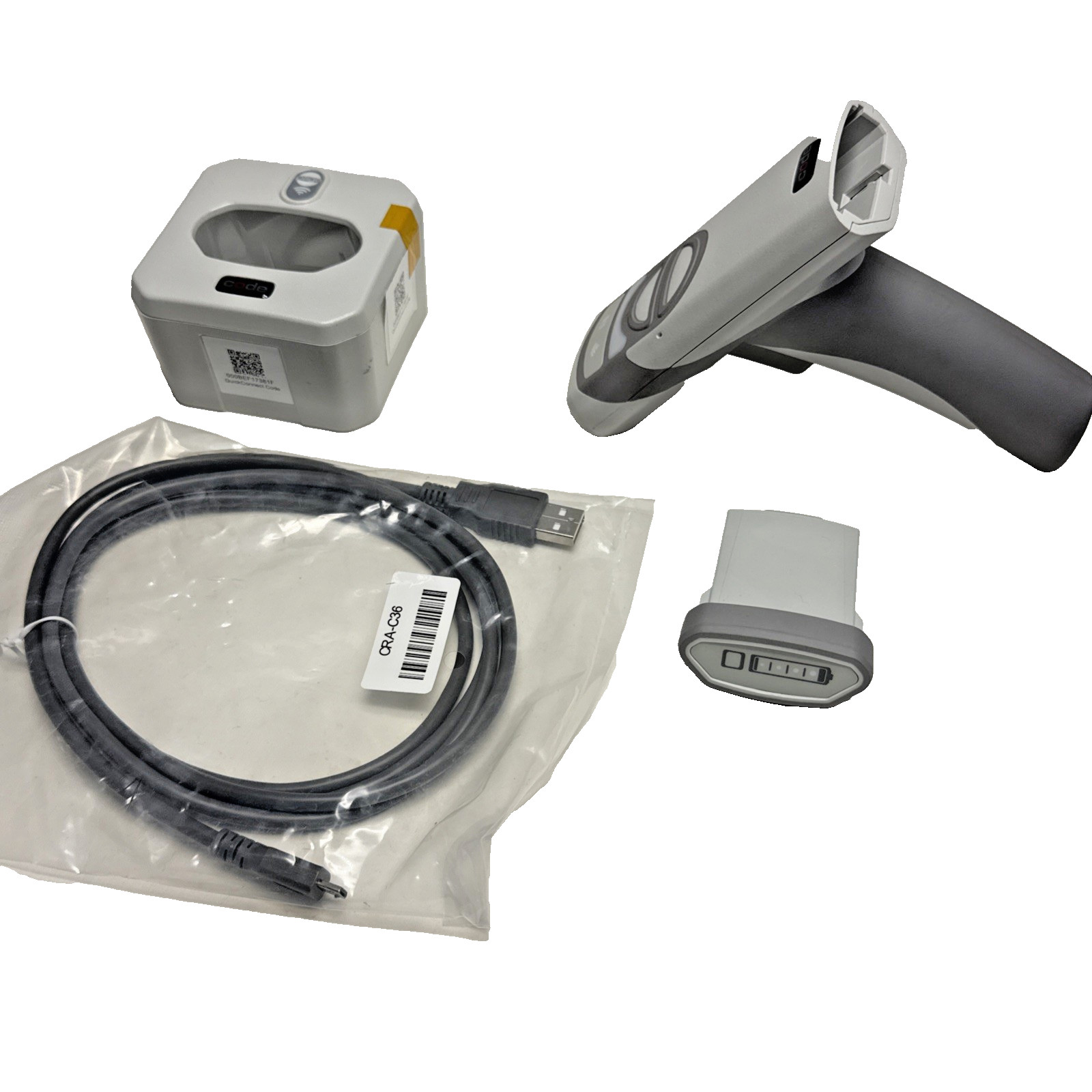 New Code Reader CR2700 Wireless Barcode Scanner CRA-A271 +battery +cradle +USB
