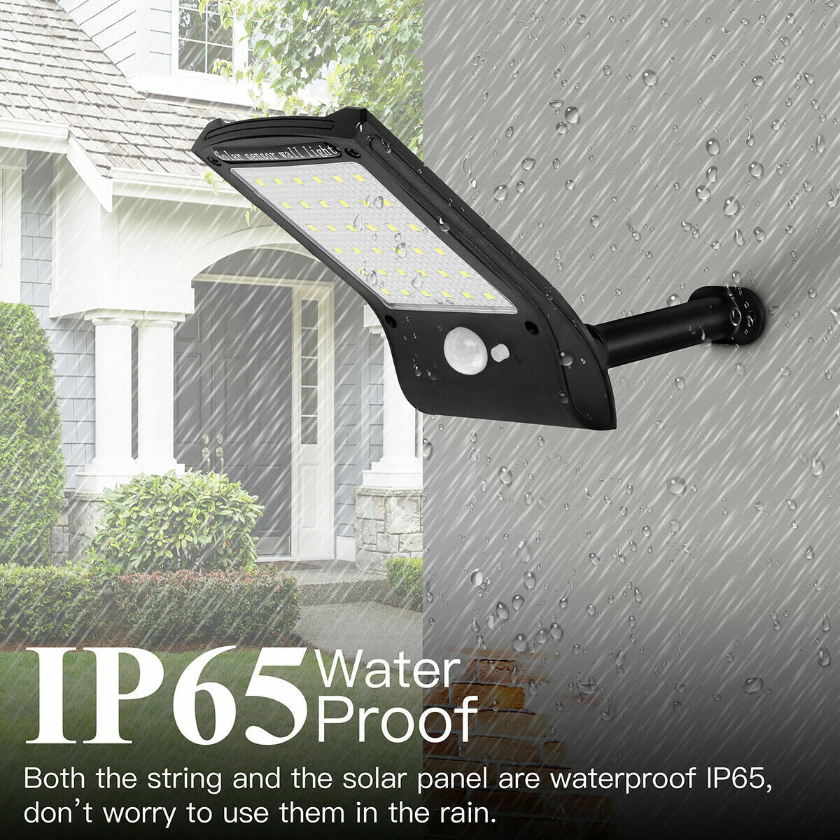 Solar Lights PIR Motion Sensor Waterproof Outdoor Garden Yard Wall Lamp 36 LED