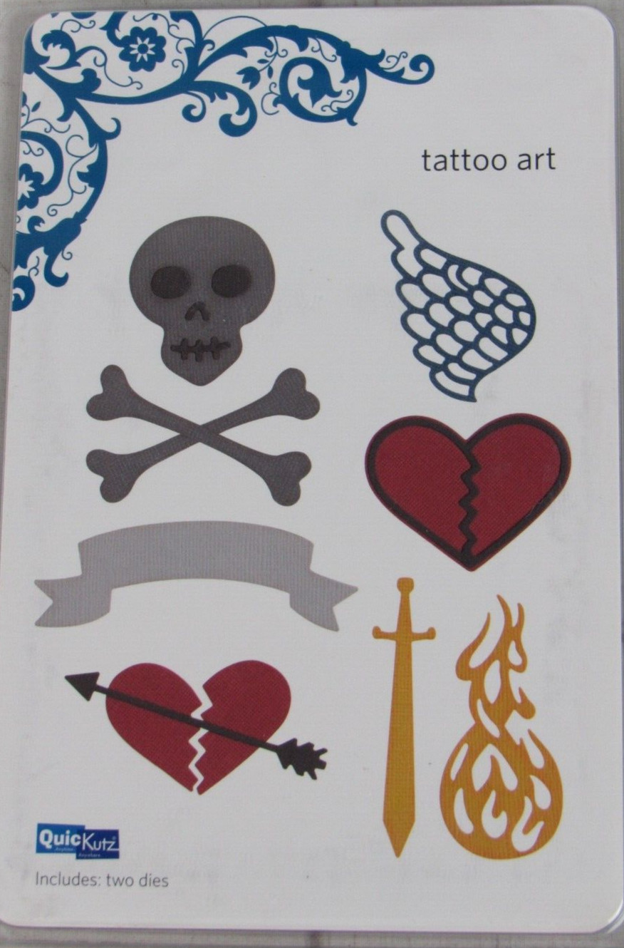 QuicKutz Tattoo Art 4x4, 2 Cutting Die Set REV-0095