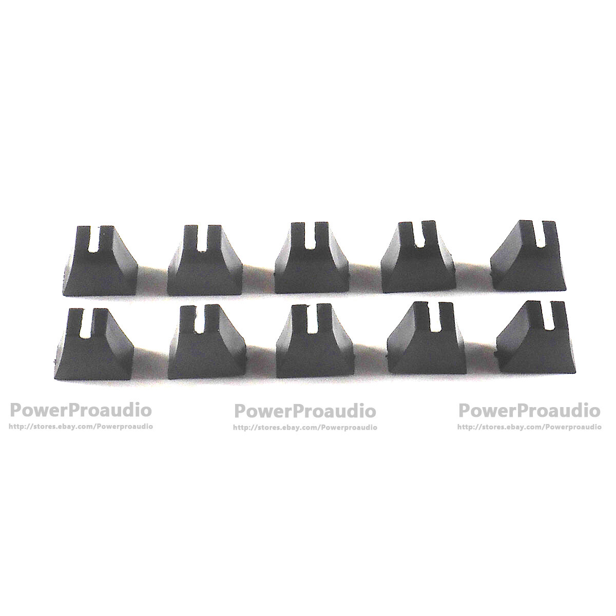10pcs Black Potentiometer Fader Knob Cap 12mmLx7mmW For Pioneer Mixer Equalizer