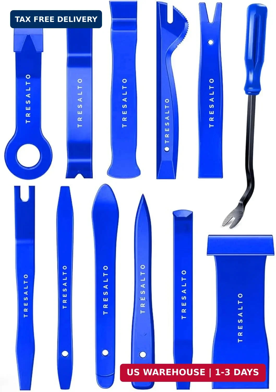 Auto Trim Removal Tool Set - 12pcs (No Scratch Plastic Pry Kit) - Auto Trim Car