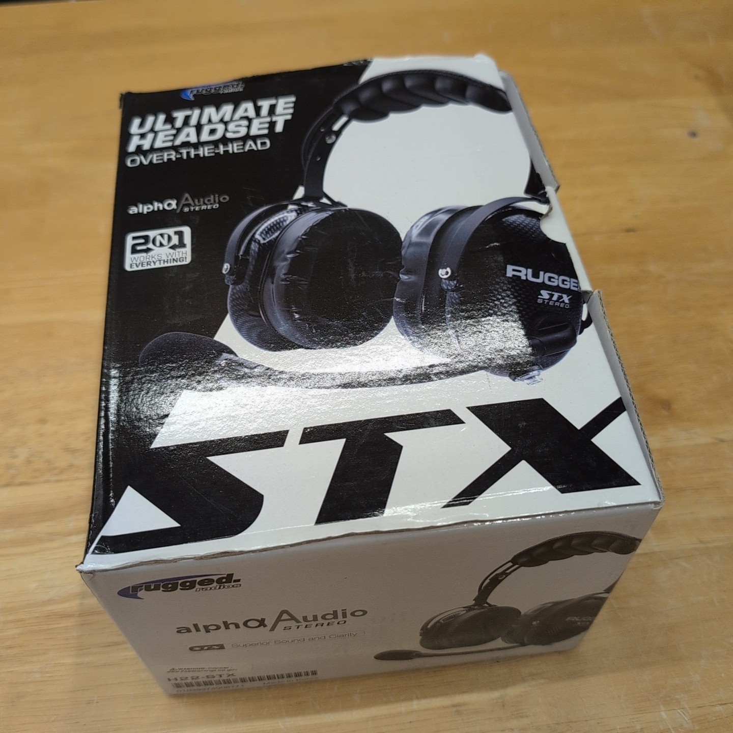 Rugged Radios H22-STX ULTIMATE Alpha Audio Headset with Volume Control