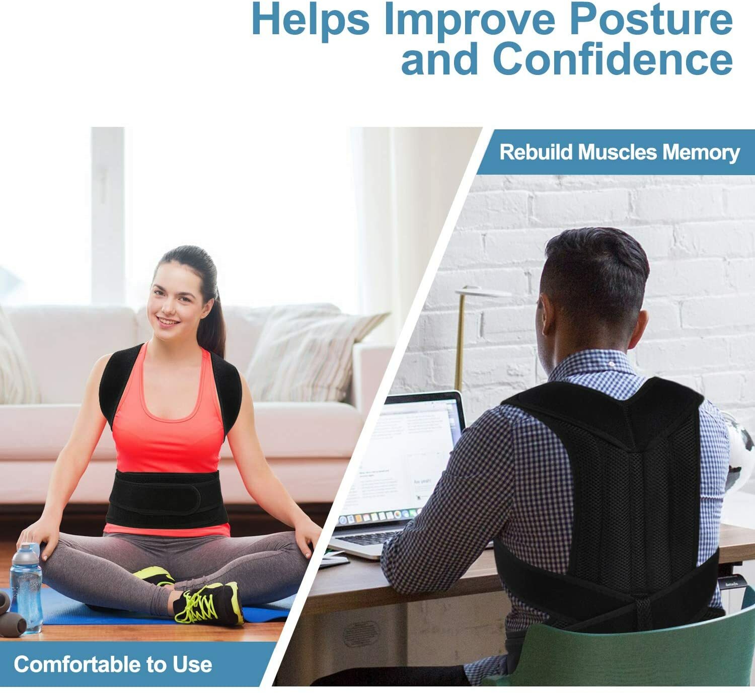 Back Brace for Full Back Pain Relief Sciatica Breathable Lumbar Support Belt