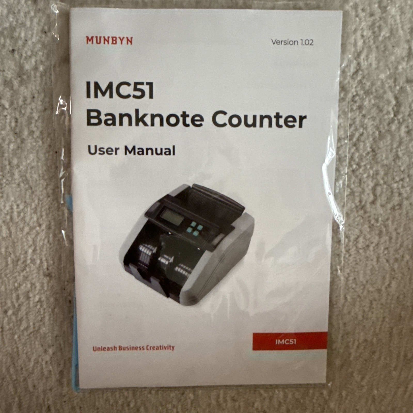 MUNBYN IMC51 Money Counter Machine Count Value Add+Batch/Add+ Value Mode Bill...