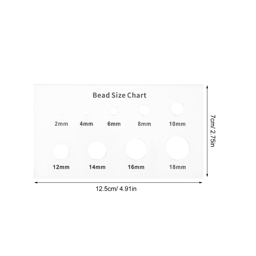 Bead Measuring Tool for Round Objects Reference Guide Measurement
