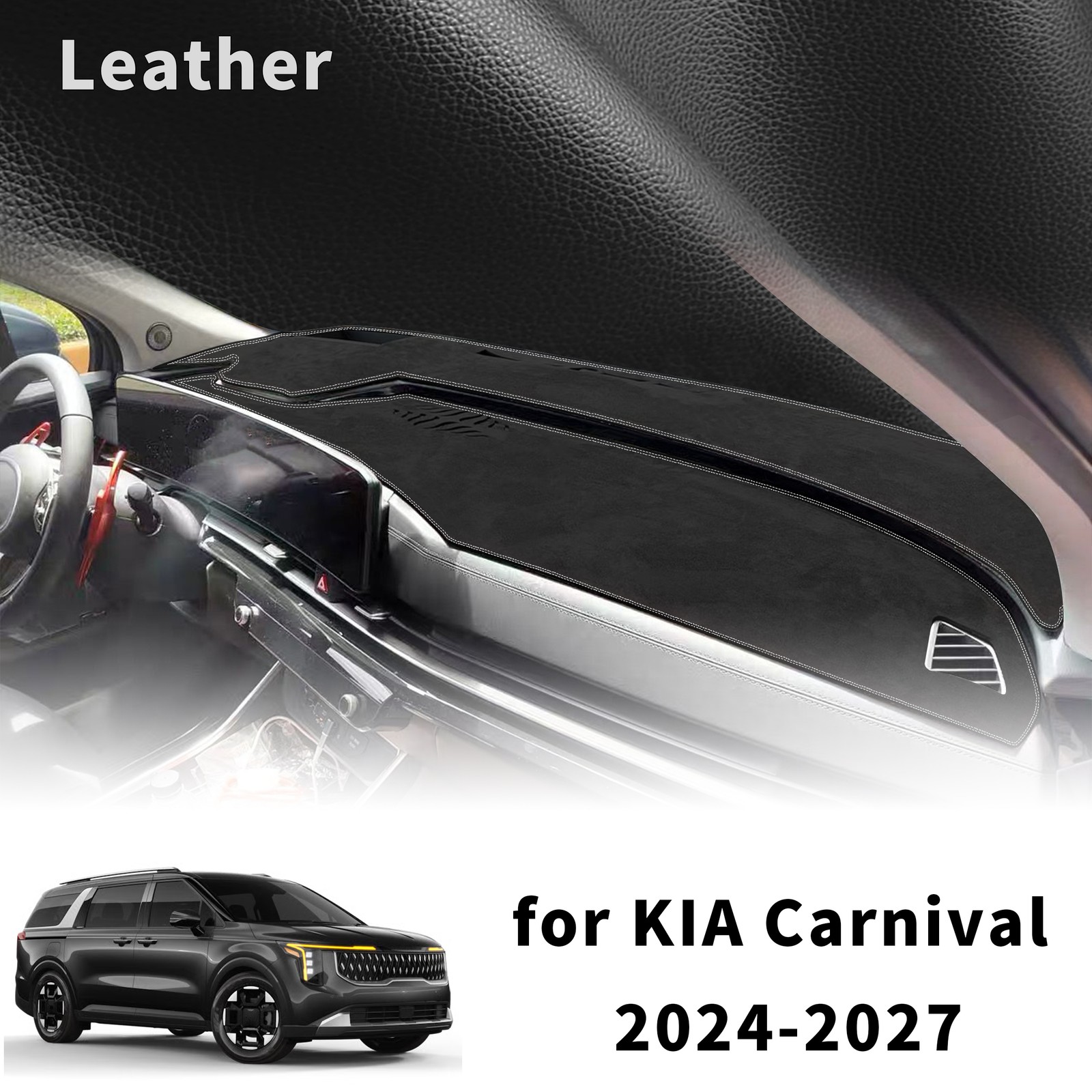 for KIA Carnival 2024 2025 2026 2027 NEW LHD Dashboard Pad dashmat Accessories