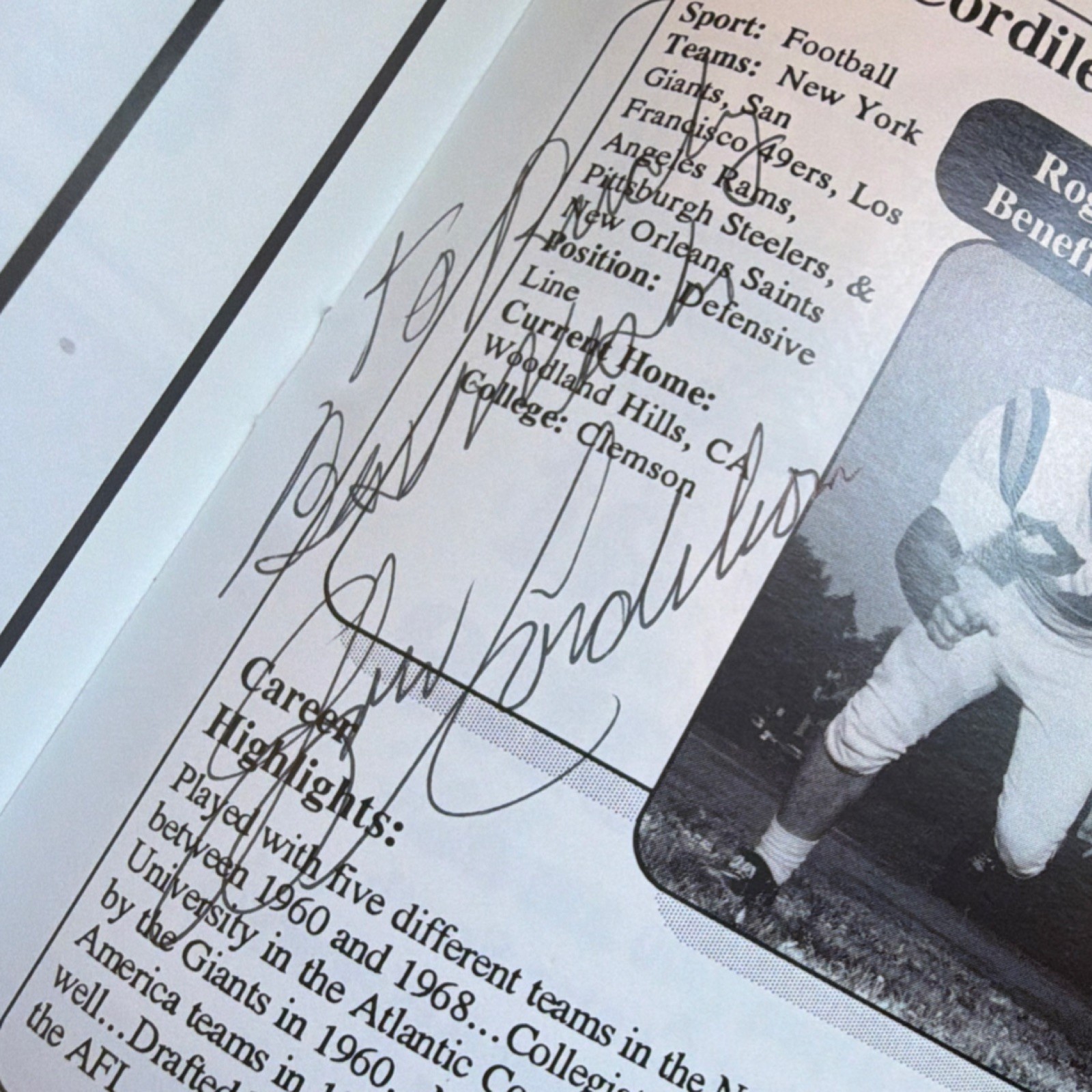 Roger Maris 1995 Celebrity Benefit Golf Tournament Autographed Program