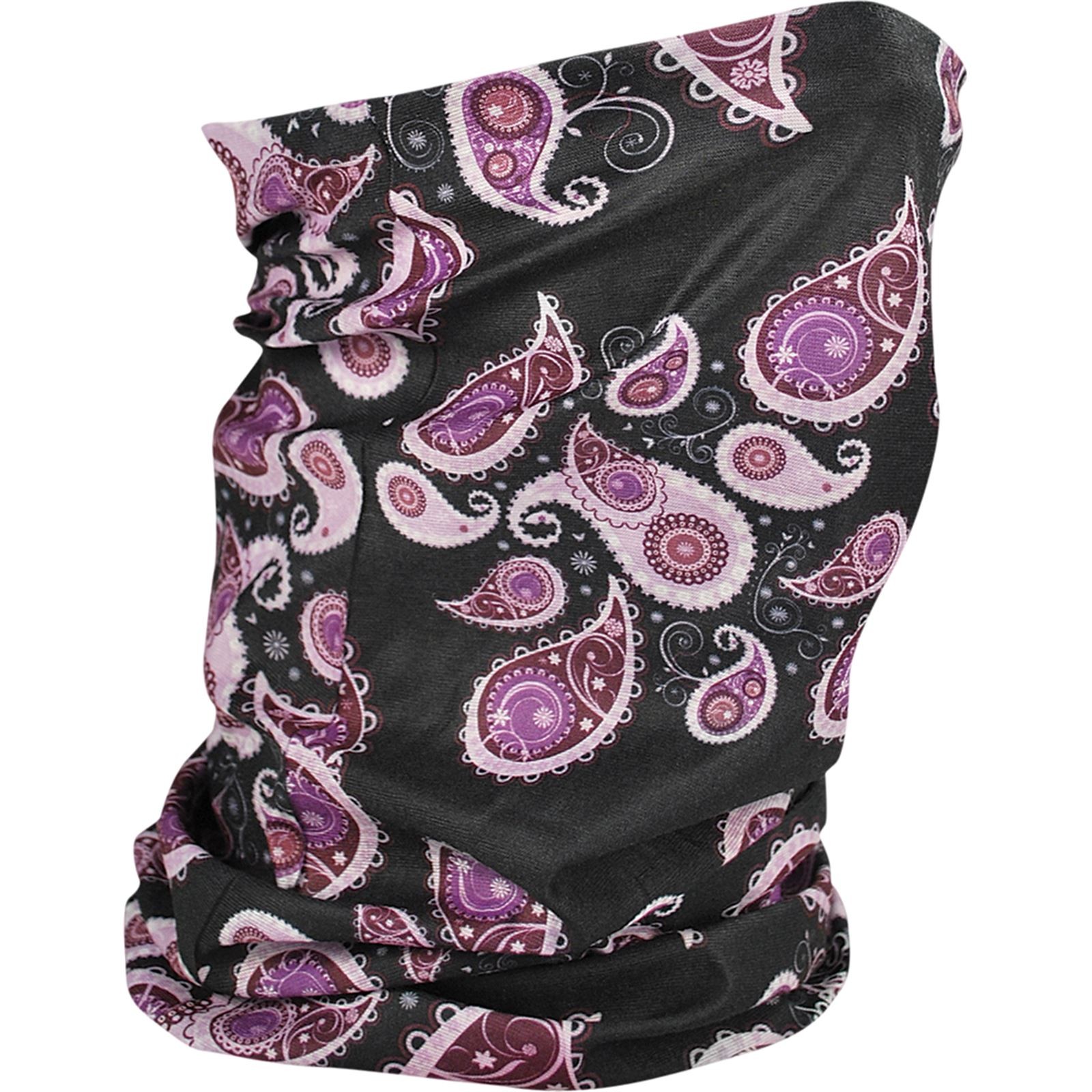 Zan Motley Tube - Fleece Lined Purple Paisley TF228