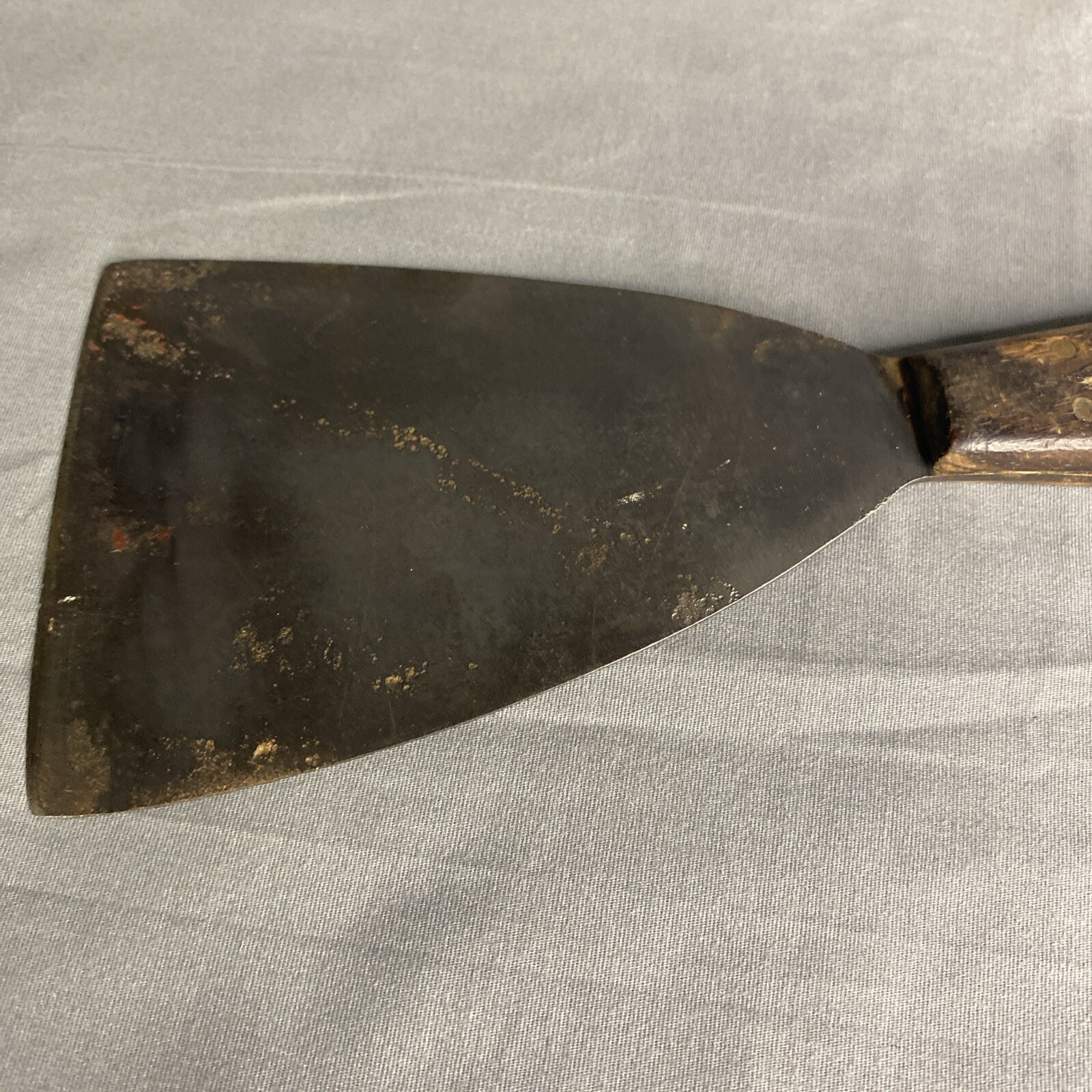 Vintage Deerfield Putty Knife 3” Wood Handle
