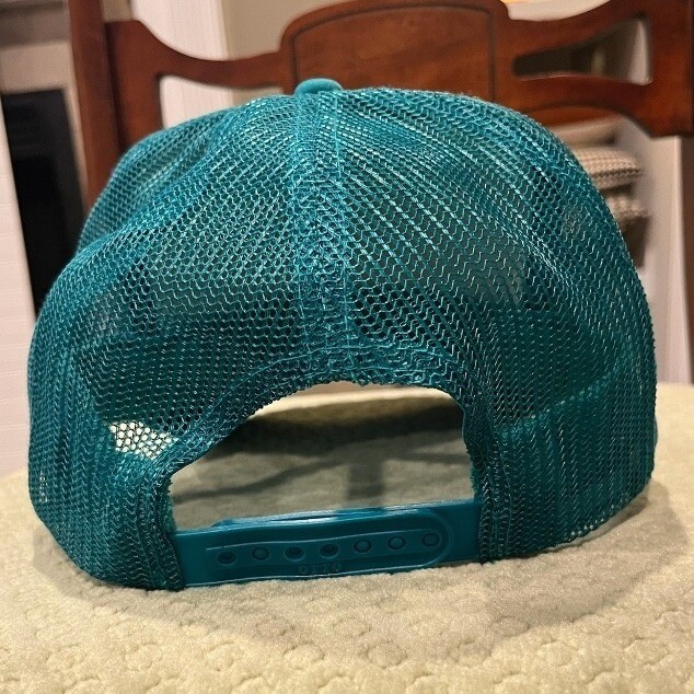 Otto Dolphins Trucker Hat Teal Orange Embroidered Patch Snapback Cap