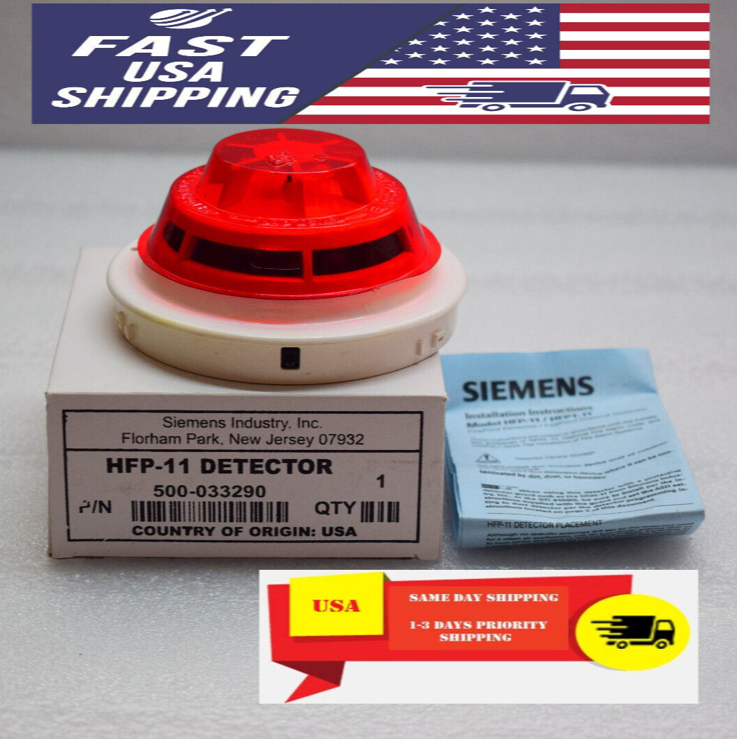1x SIEMENS HFP-11 FIREPRINT FIRE ALARM SMOKE HEAT DETECTOR HFP11 US STOCK