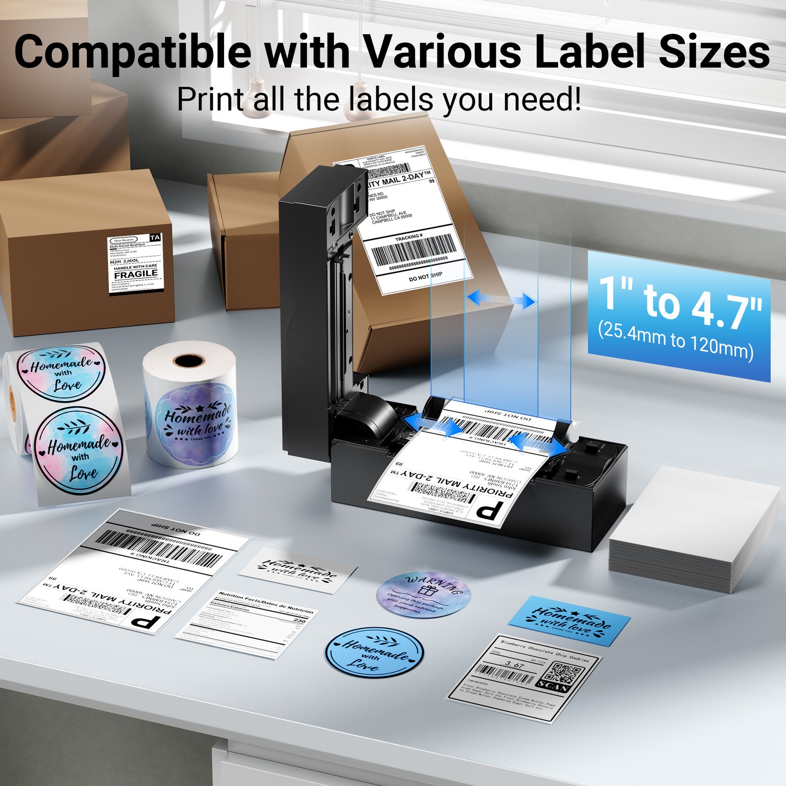 Phomemo Bluetooth Thermal Printer Shipping Printer for Amazon, Ebay, Shopify