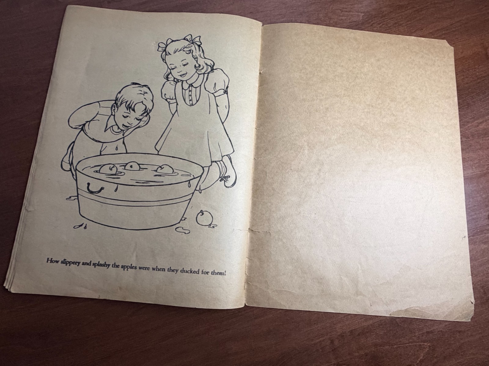 1960's Large Wise Owl Coloring book. (Q)