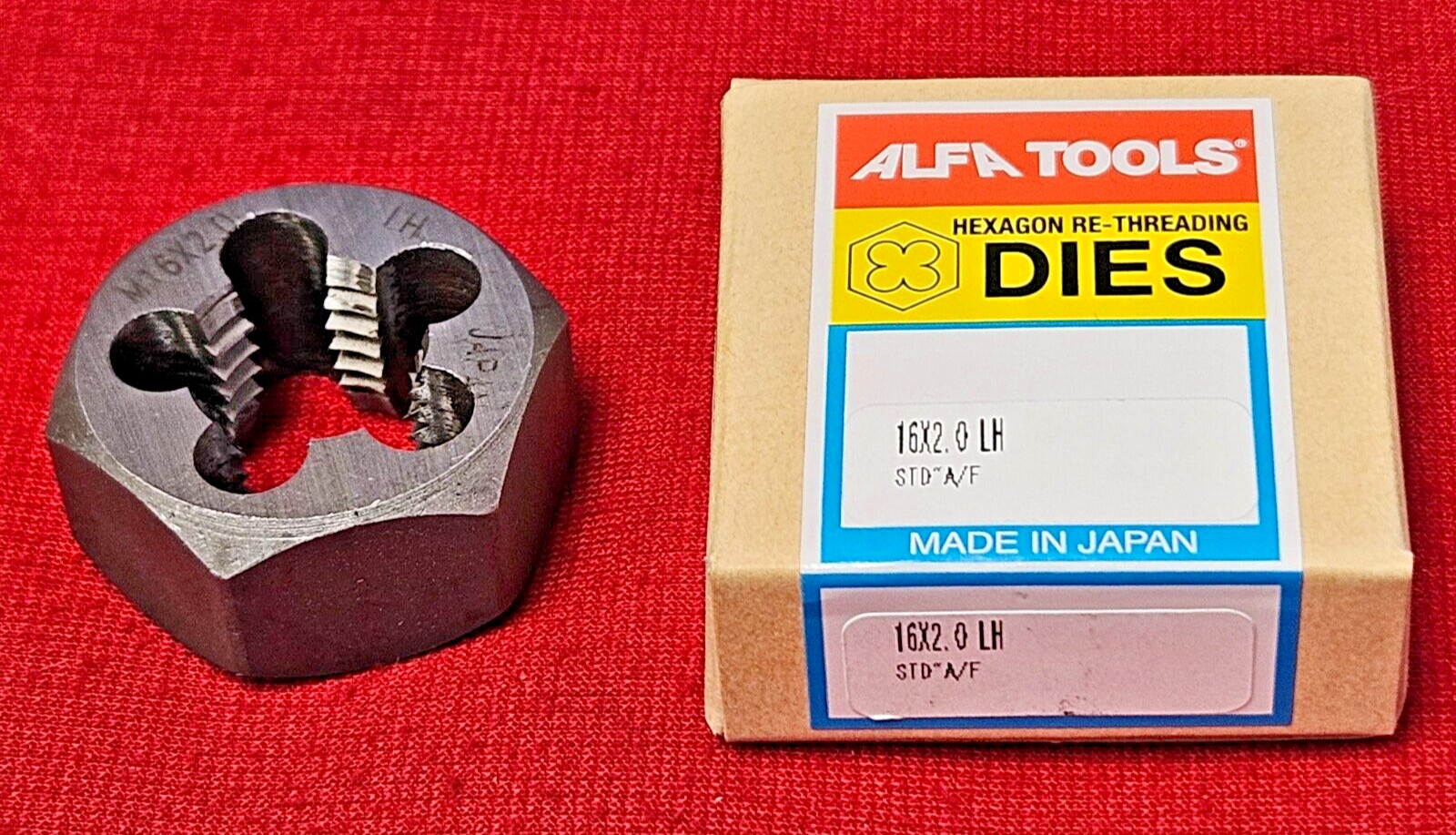 M16 X 2.0 16MM LEFT HAND 1.3" Hex Rethread Die CS Alfa MHD70771L Metric LH