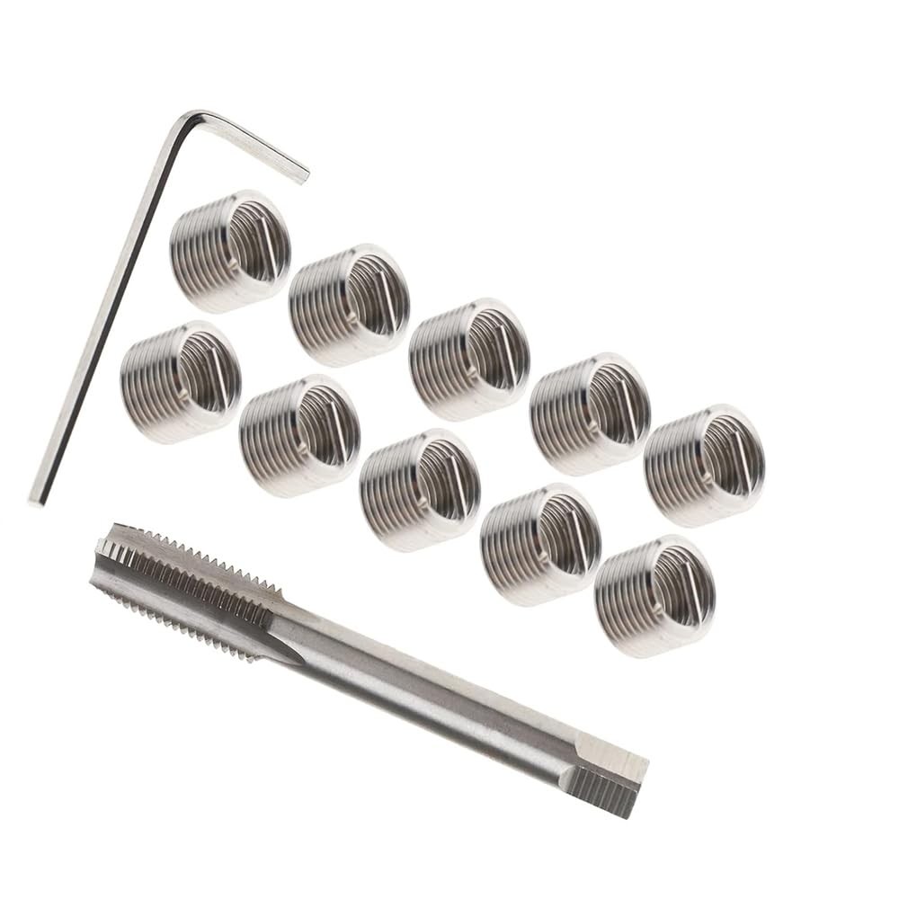 20Pcs M10X1.5mm Thread Repair Kit Helicoil Insertion Tool for Stripped Threads