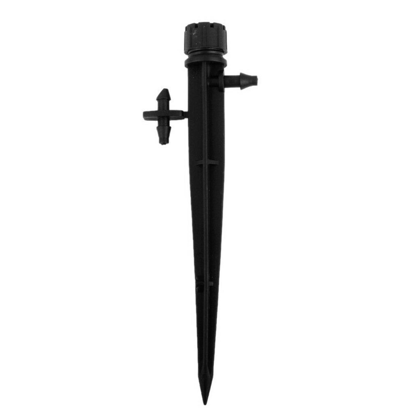 100Pcs Adjustable Water Flow Polypropylene Nozzle Stake Drip Sprinklers Garden&