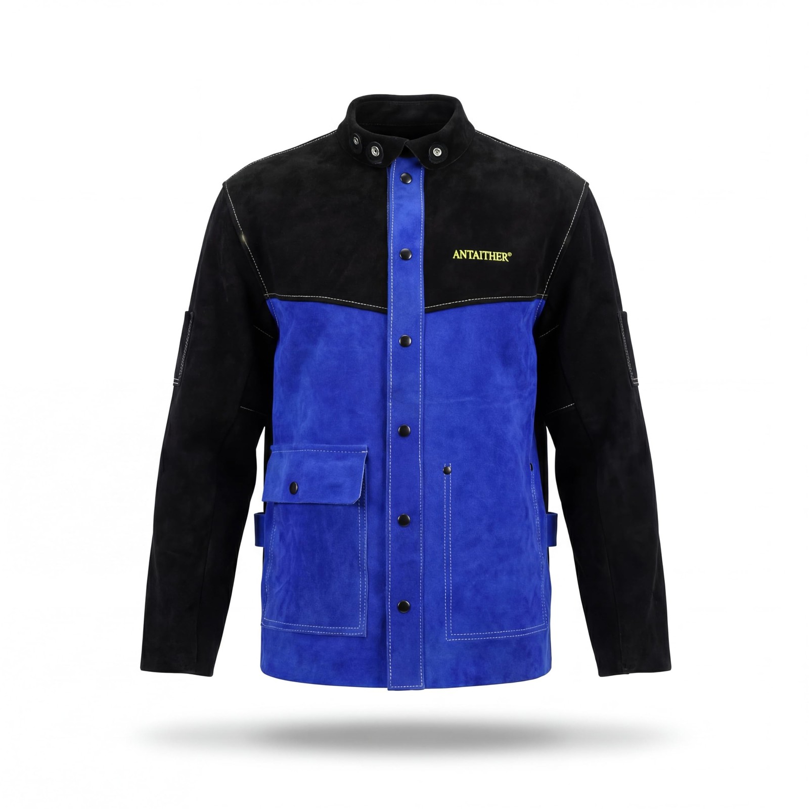 ANTAITHER Leather Welding Jacket - Exceptional Heat and Flame Protection, Hea...