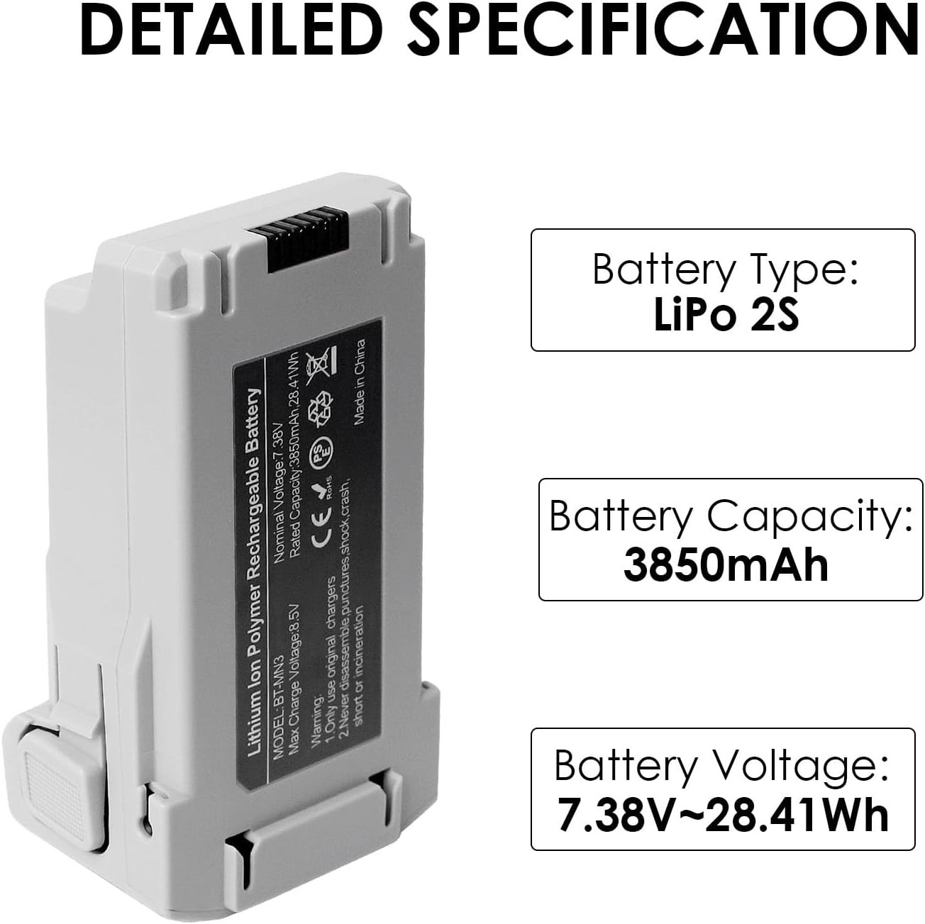 3850mAh Intelligent Flight Replacement battery Plus for DJI Mini 3 series/4 pro