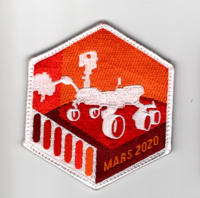 NASA MARS 2020 LANDED 2/18/2021 JEZERO CRATER vêlkrö PATCH: PERSEVERANCE ROVER