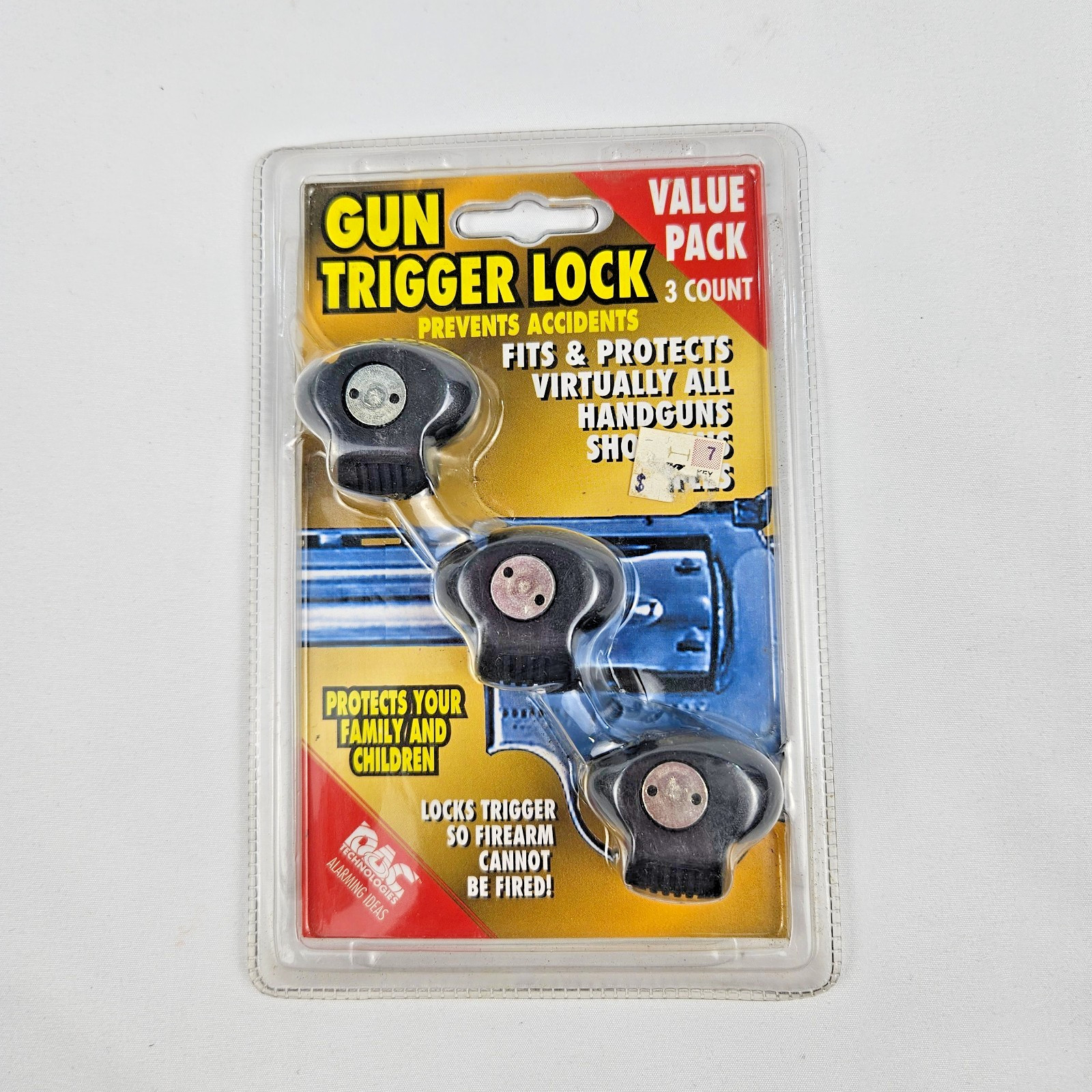 DAC Gun Trigger Locks with Keys with 3 LOCKS Model TVP095 Hunting Safety NEW