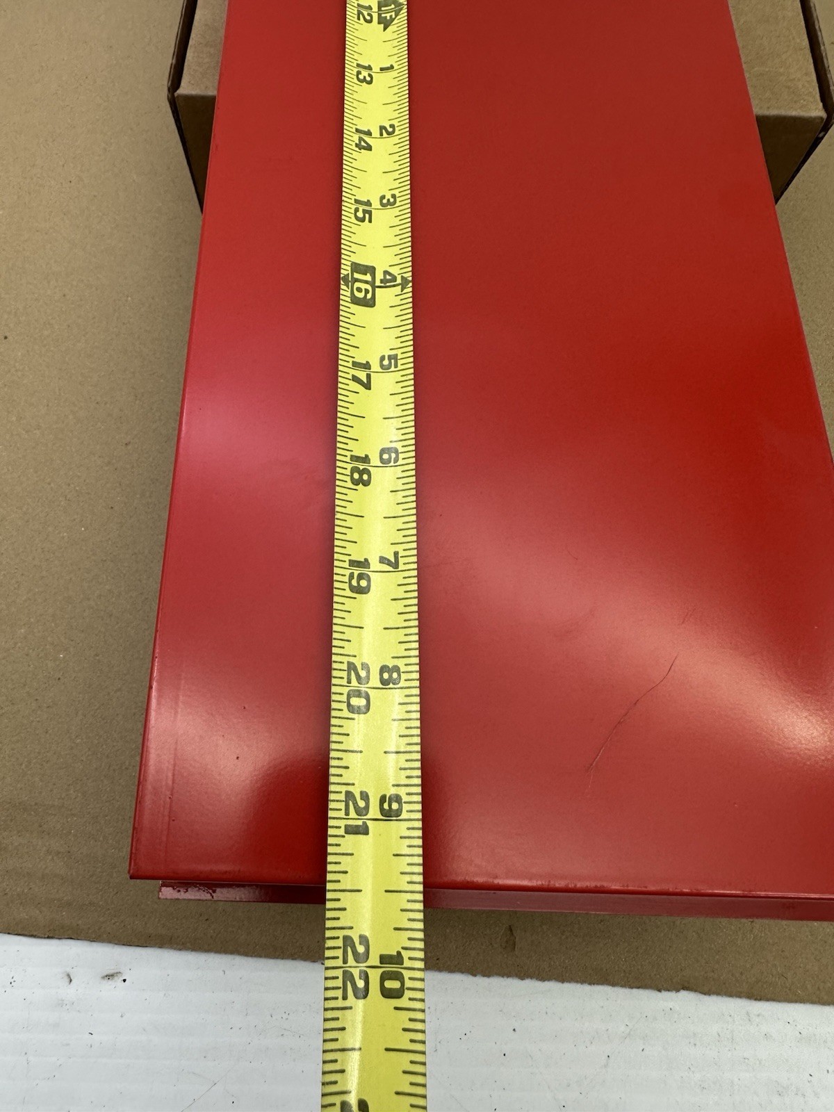 Snap-on KRA380 Roll Cab Sliding Parts Tray 21.5'' Wide x 6'' Deep x 1'' High Red