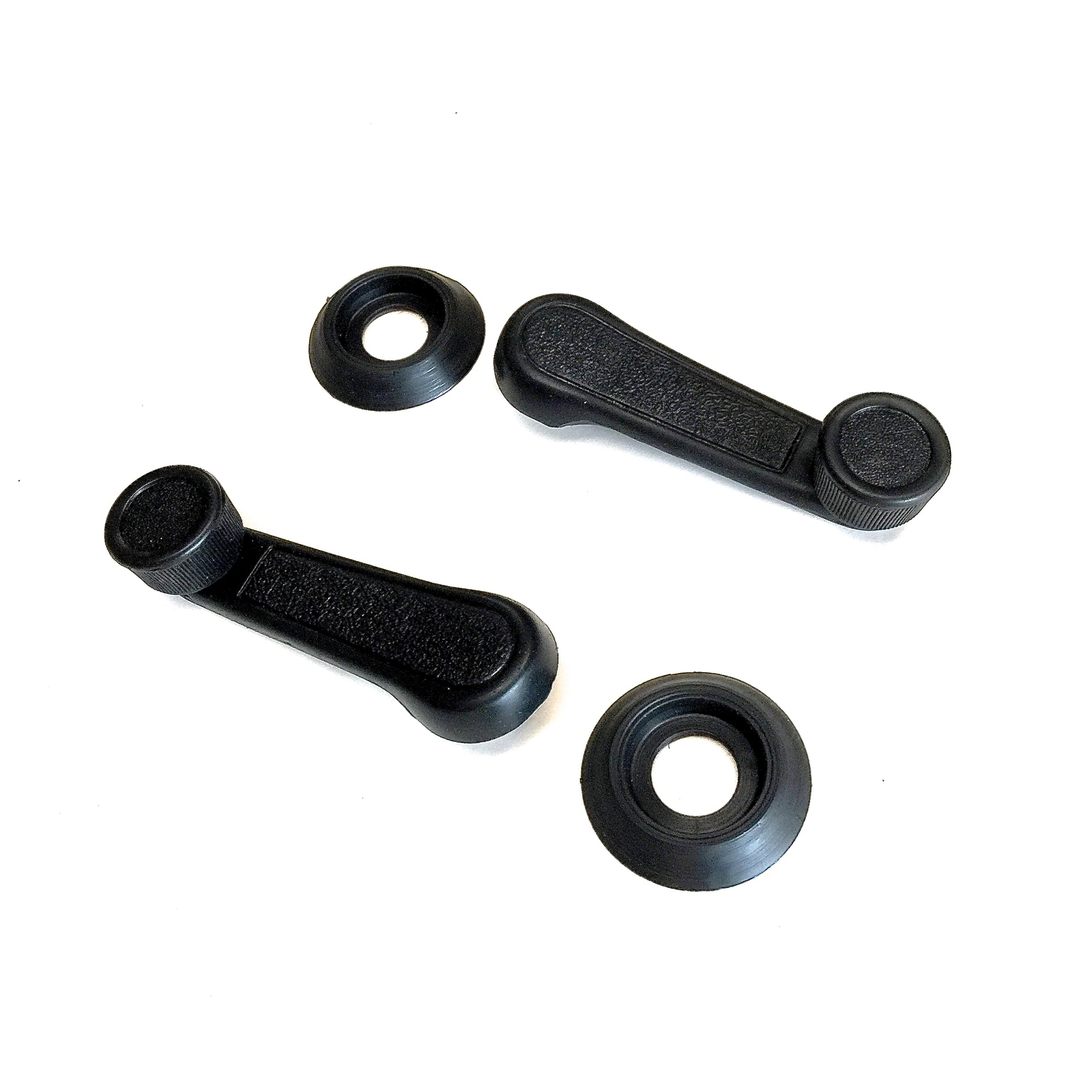 ALL-METAL WINDOW HANDLES (BLACK) - SAMURAI '80-'95