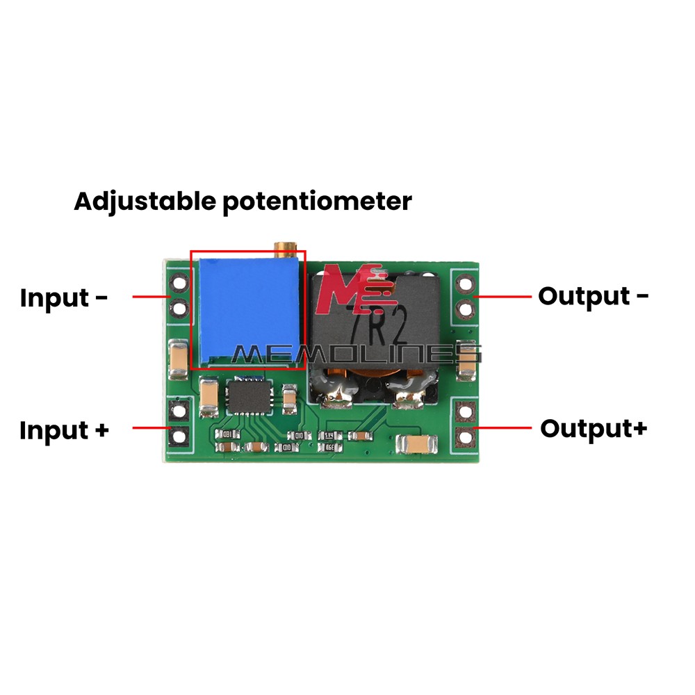 DC-DC Adjustable Step-Down Power Supply Module 4.5~36V to 5V/12V/24V 5.6A Max