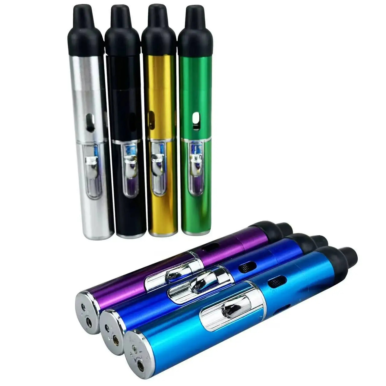 Lighters Long Portable Metal All in One Pipe Built-in Detachable Inflatable Wind