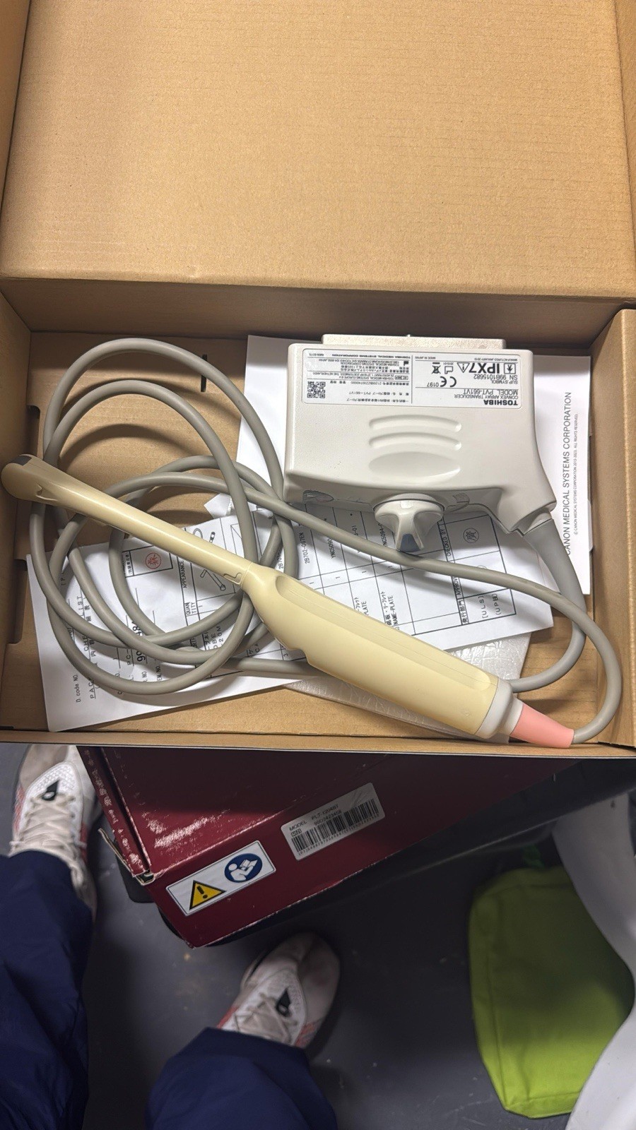 Canon Toshiba PVT-661VT TransVaginal Probe Aplio Xario Ultrasound Tested