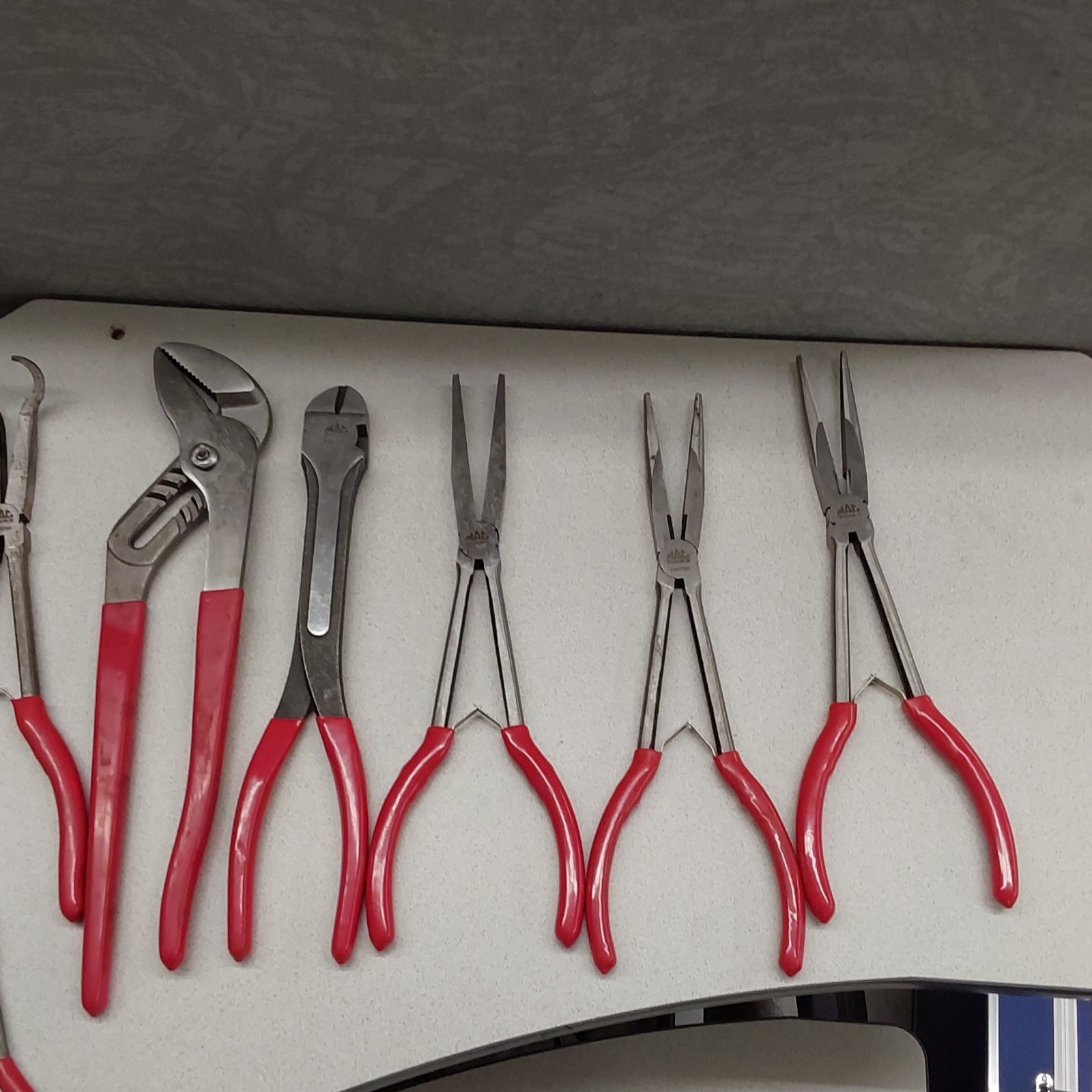Mac Tools 1 Piece Pliers Set Long Reach Adjustable Red Handle