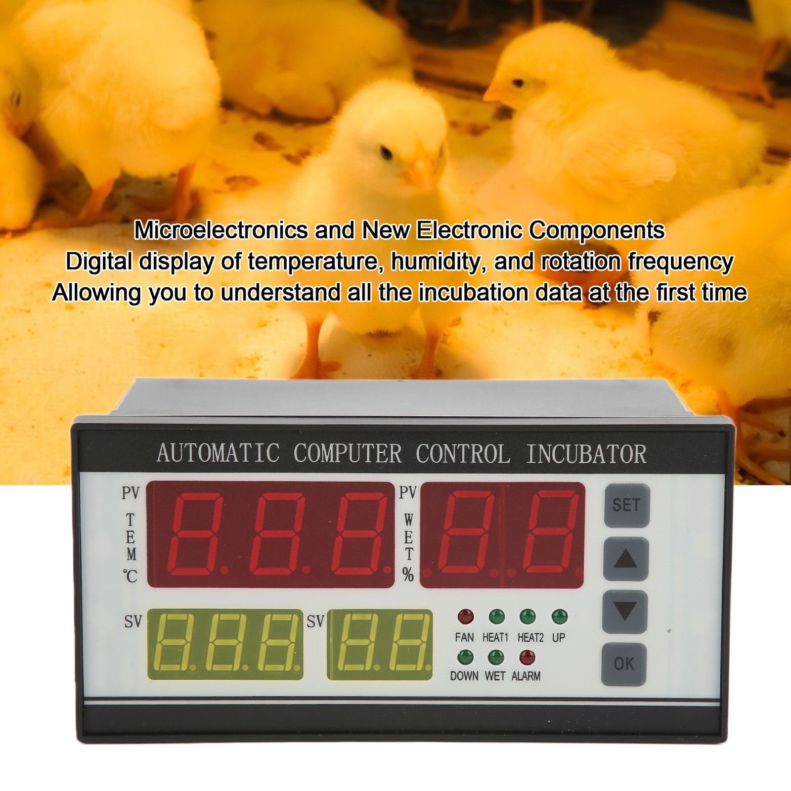 § 110V Egg Incubator Controller Thermostat Automatic Temperature Humidity