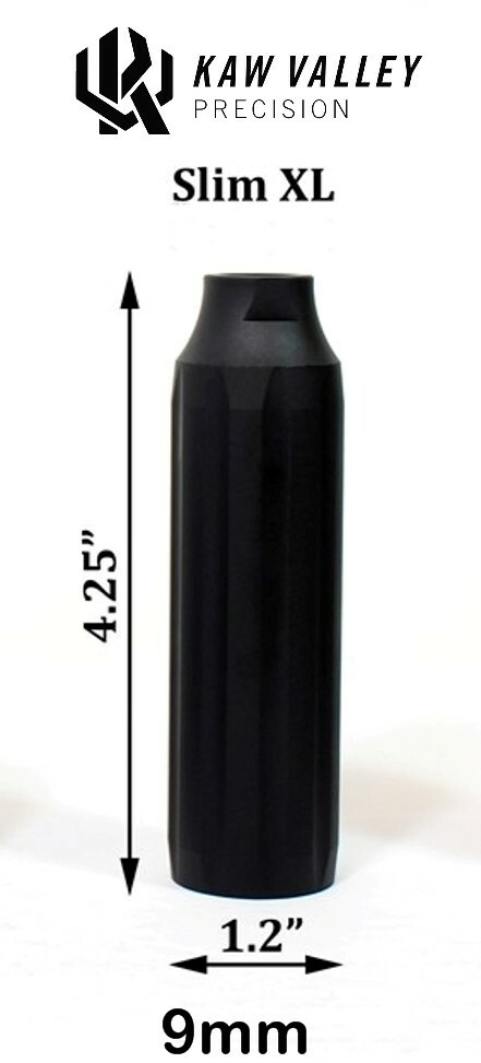 Kaw Valley Precision XL Extra Long Slim 9mm Linear Comp 1/2x28 TPI