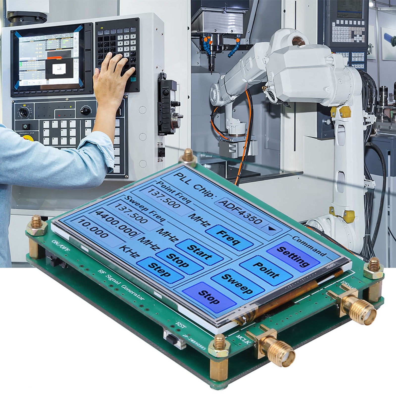 Generator Full Touch Screen RF Sweep Frequency PC Control W/ Data Cable