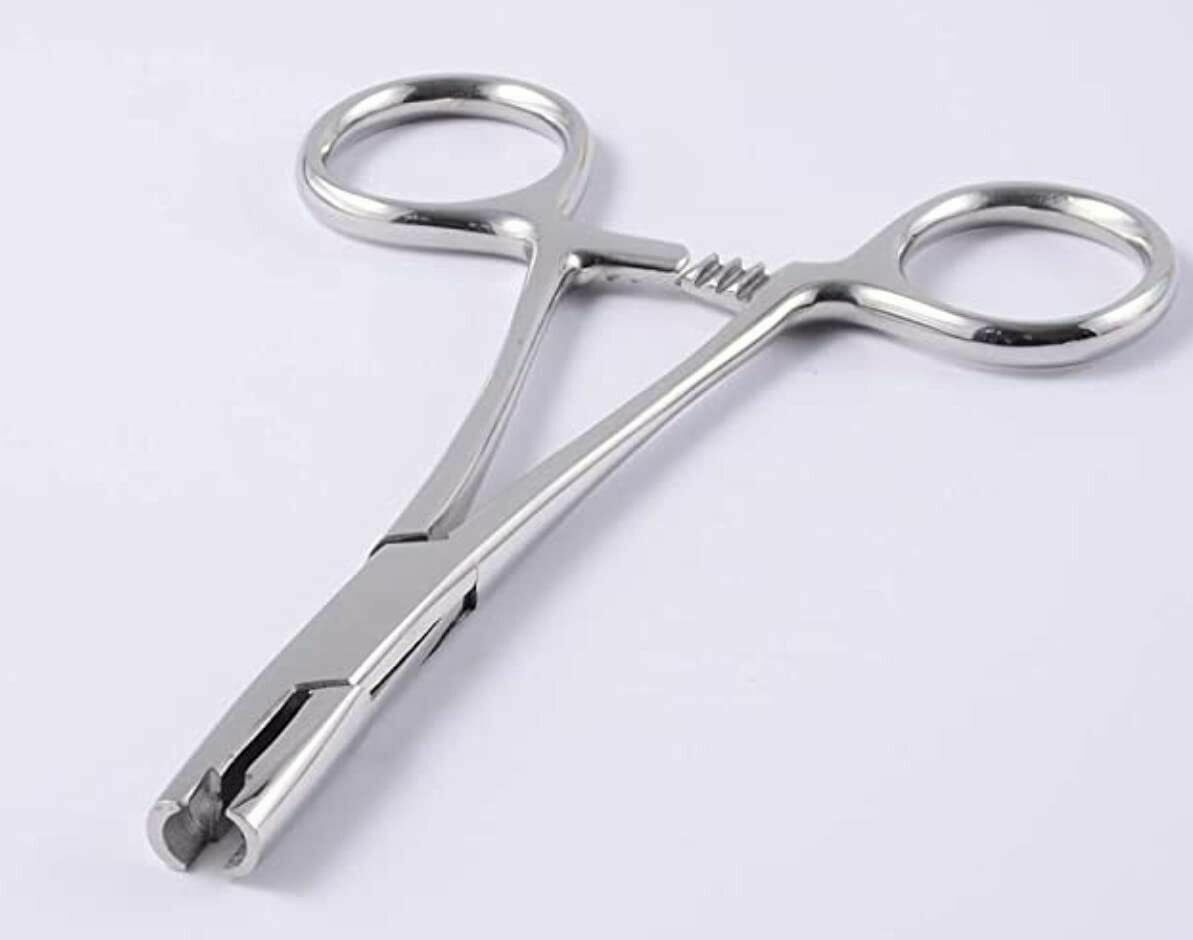 5mm Micro Dermal Anchor Tube Insertion Hemostat Forceps Body Piercing Tool