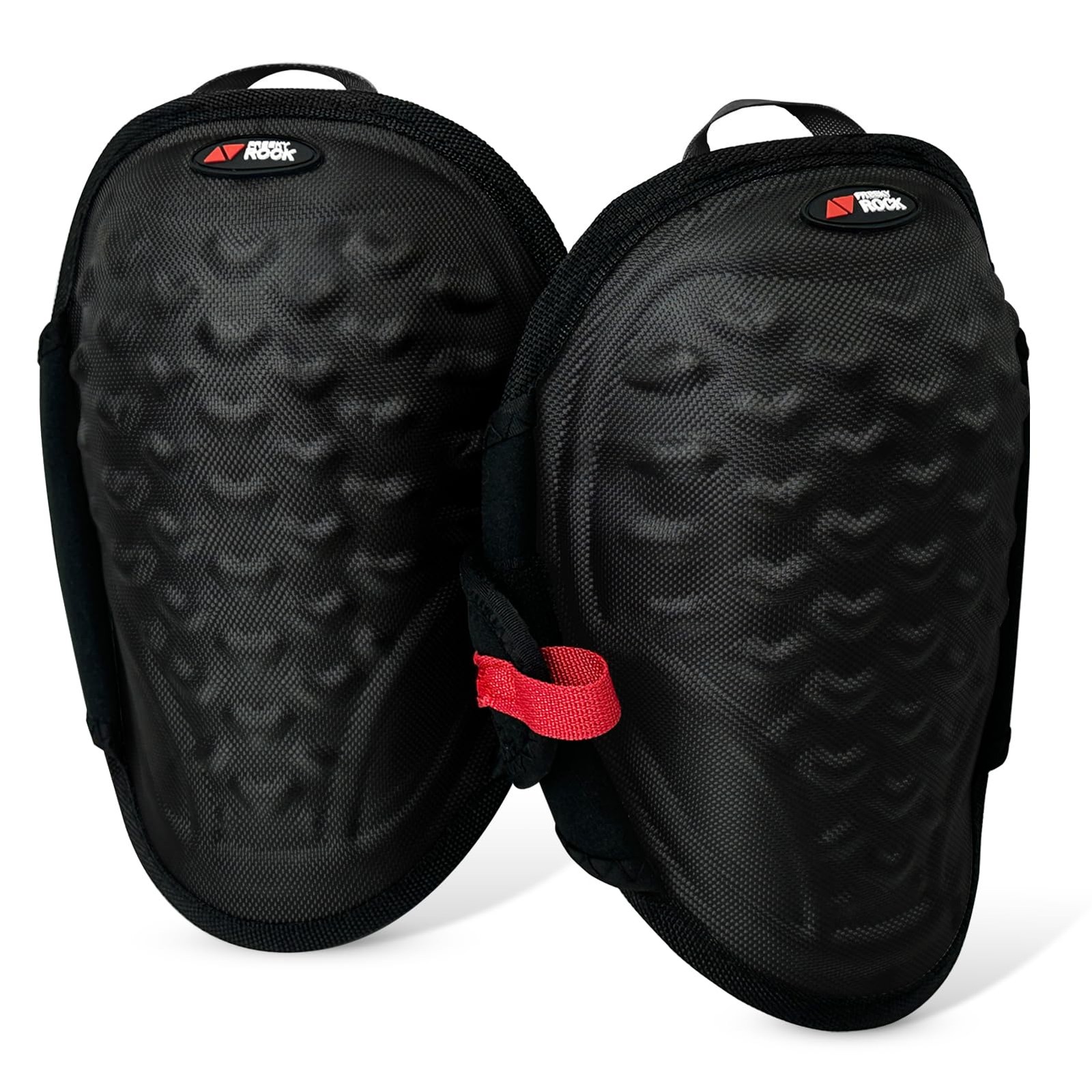 FREEKYROCK Work Knee Pads for Men Construction,Gel Roofing and Large, Black