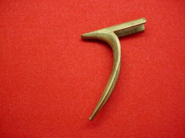 Brass Muzzleloader Rifle Buttplate - No Holes - Cast - New !! (F)