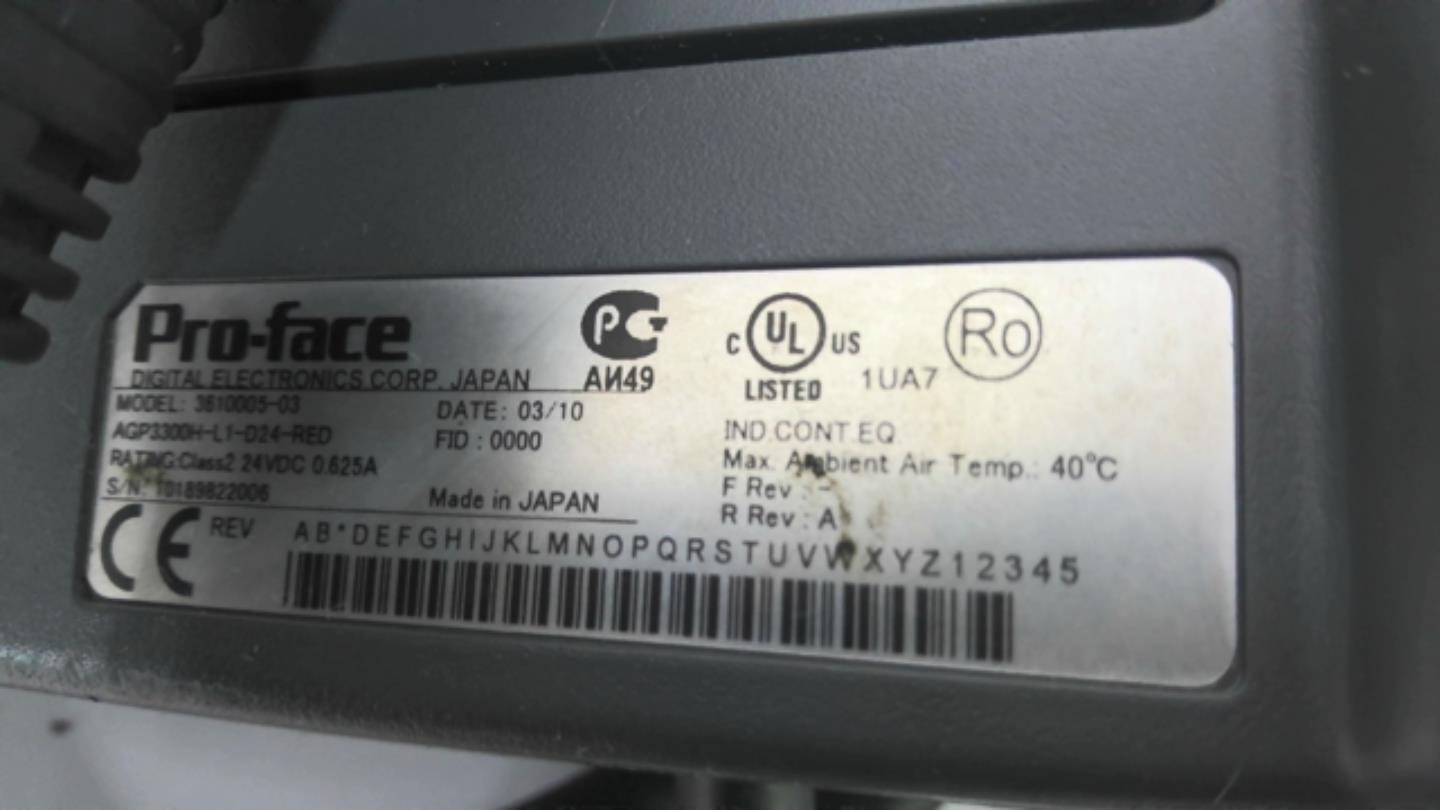 Schneider 3610005-03 Proface Didital Electronic 24VDC