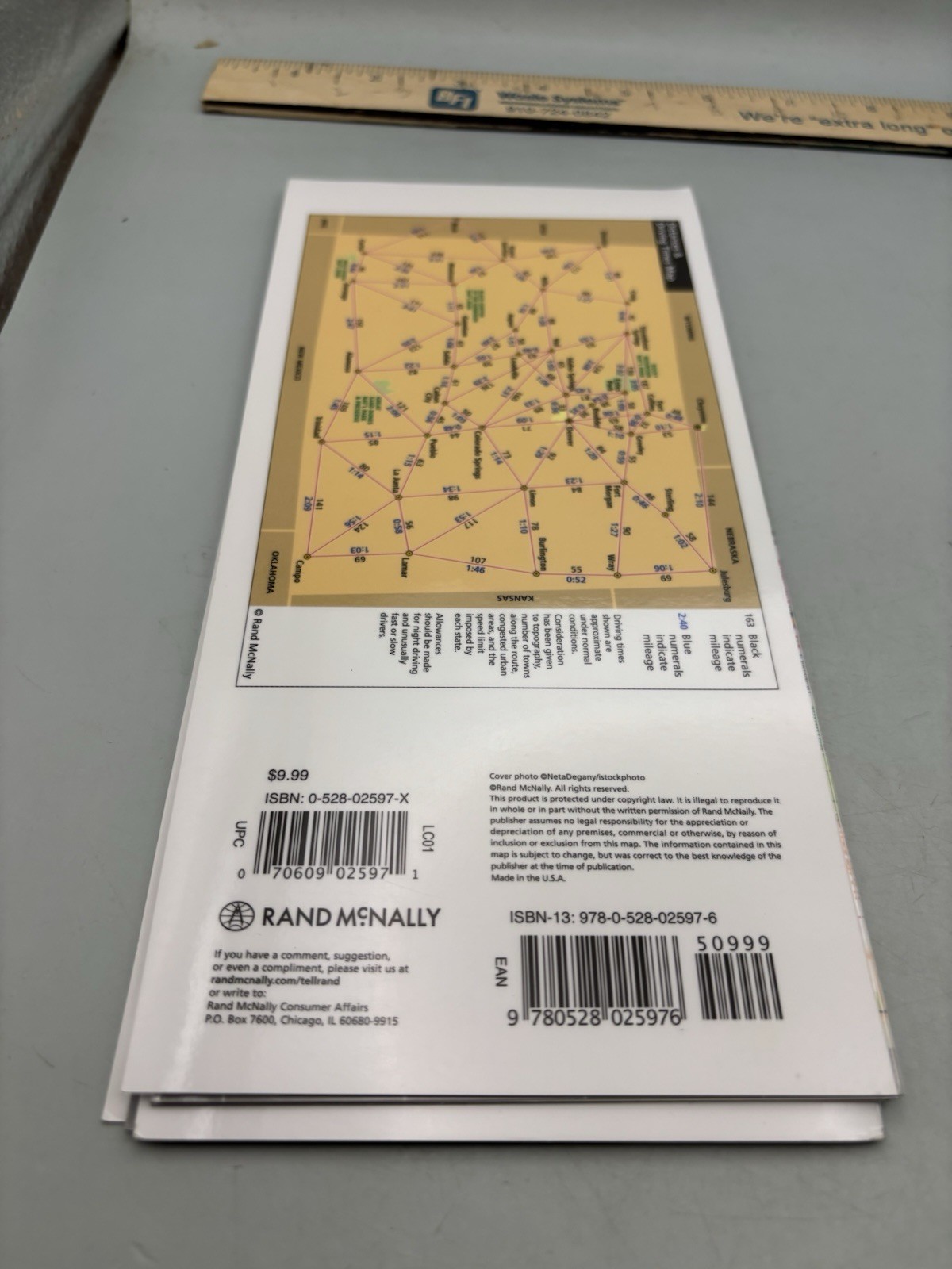 Colorado Easy-to-Fold Laminated State Map by Rand McNally