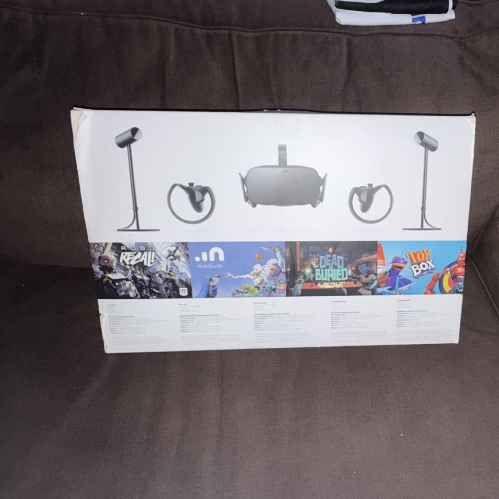 Oculus Rift Black PC & Console VR Headset with Controllers and Sensors