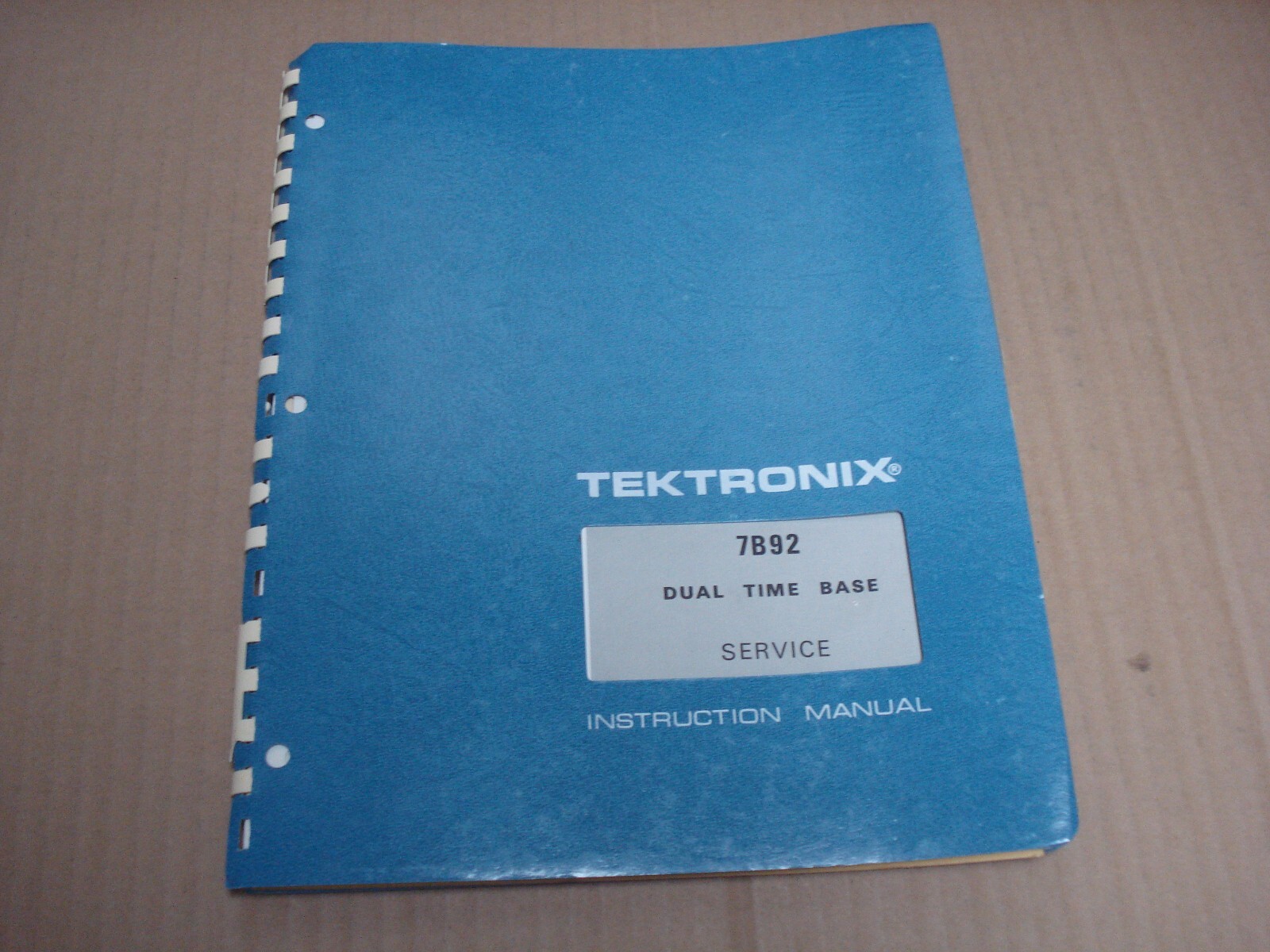 Tektronix 7B92 Dual Time Base Service Instruction Manual