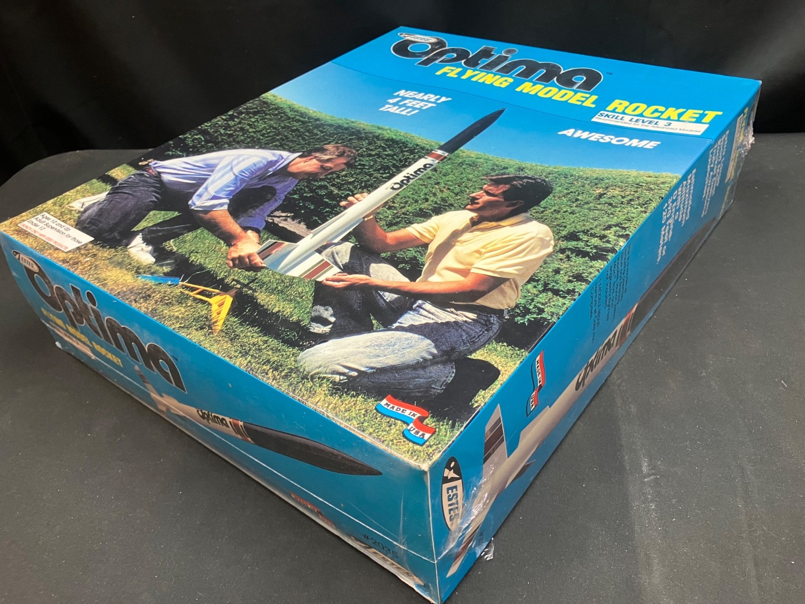 Estes 1st Issue Optima #2035 Flying Model Rocket Kit In Shrink Wrap - Pristine
