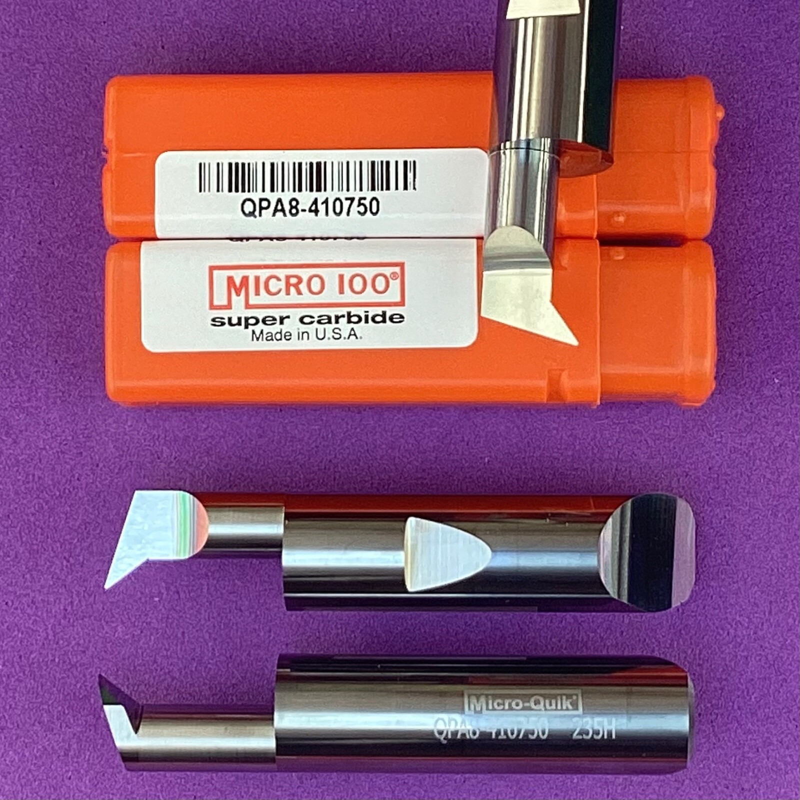 MICRO 100  QPA8-410750  Carbide Quick Change Angled Profiling Tool🎯Machinist