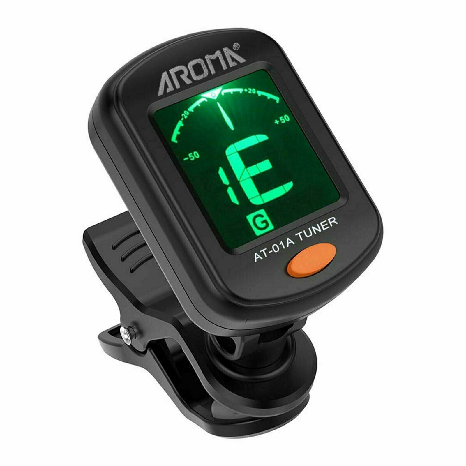 AT-101 LCD Clip On Chromatic Acoustic Electric Guitar Bass Banjo Violin Tuner