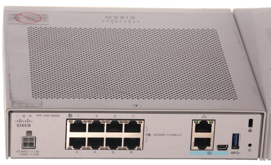 Cisco Firepower 1010 NGFW Desktop Security Appliance FPR-1010 Firewall 8 Port