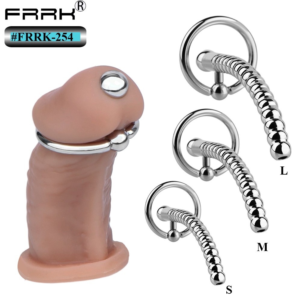 Piercing Penis Plug Urethral Sounding Dilator Solid Penis Stretcher Enhance Men