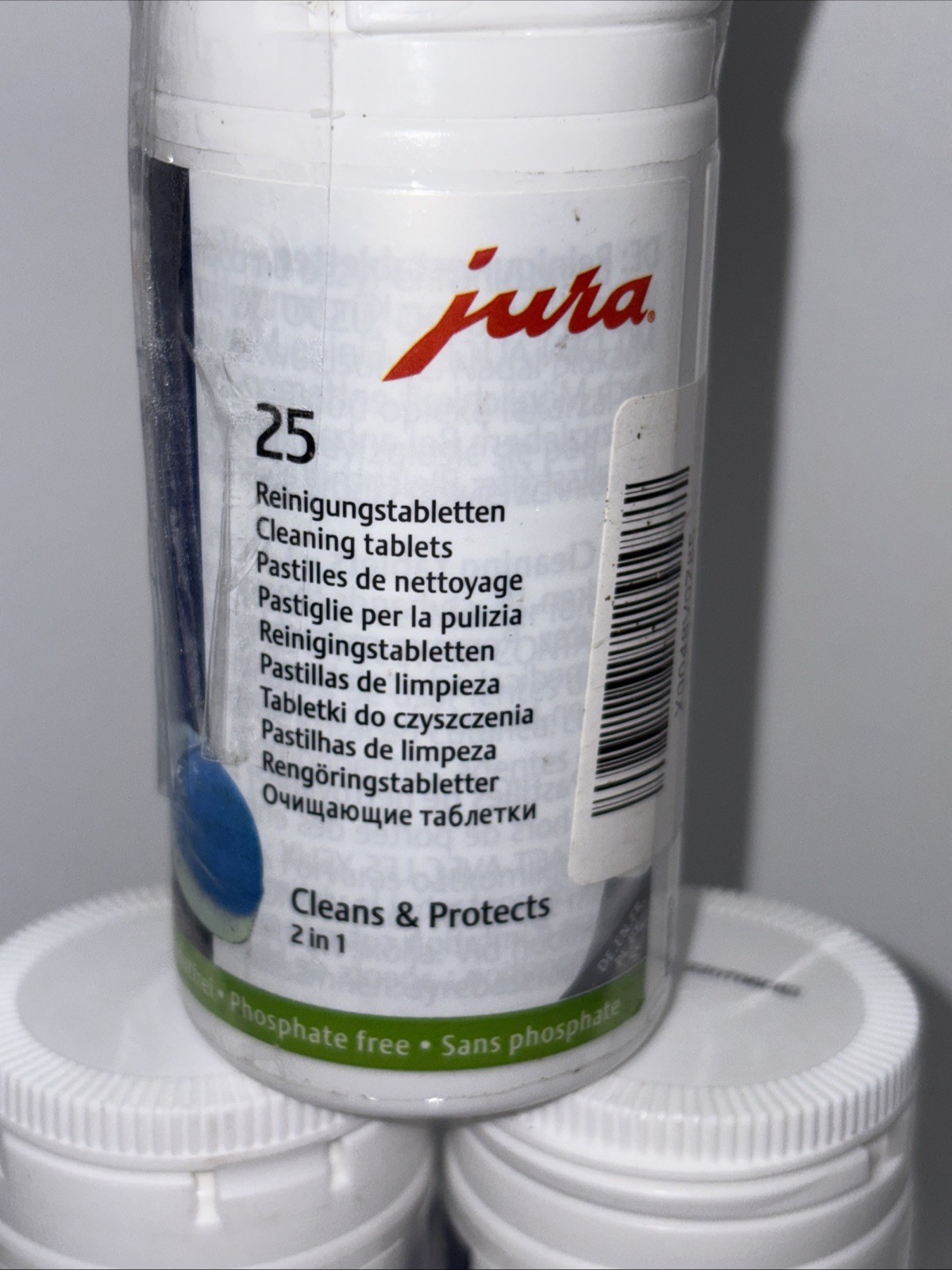 3X Jura 2-Phase Cleaning Tablets for Fully Automatic Coffee Machines 3-25 Count
