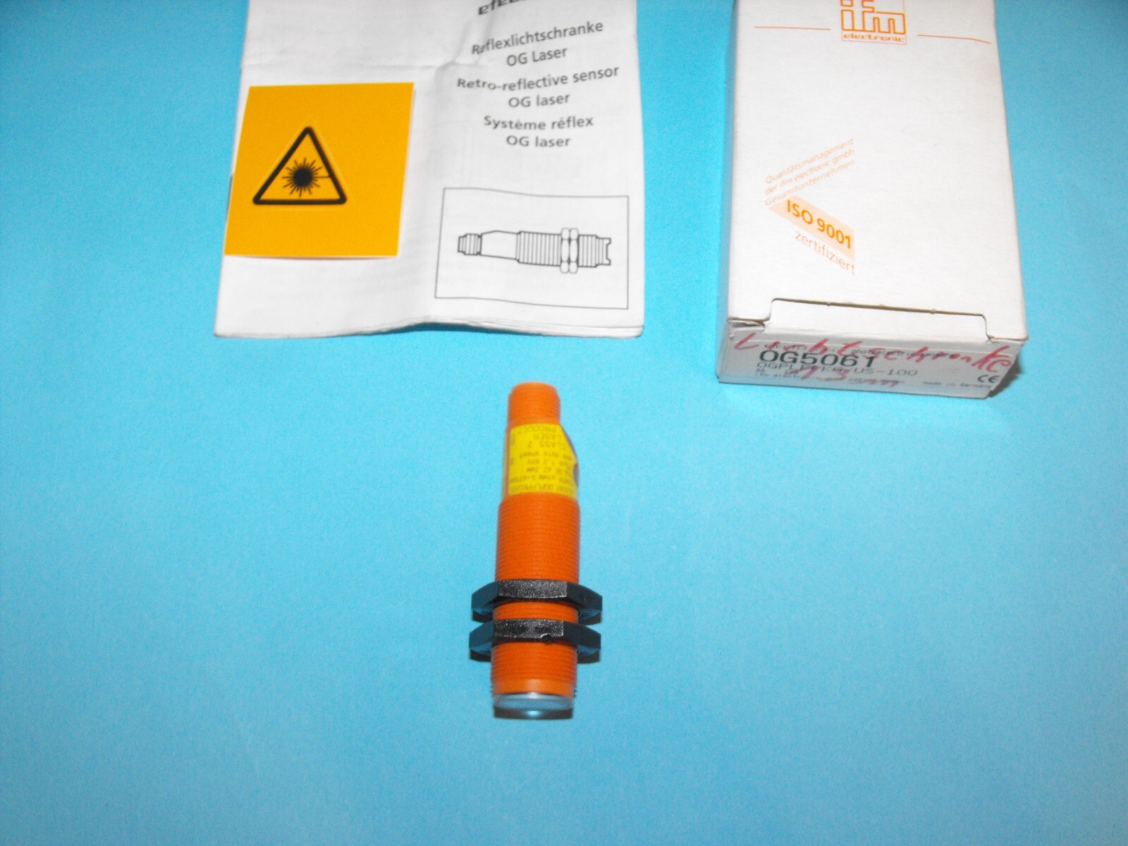 IFM EFECTOR OG5061.OGPLFPKG/US-100.reflective light barrier.NEW.
