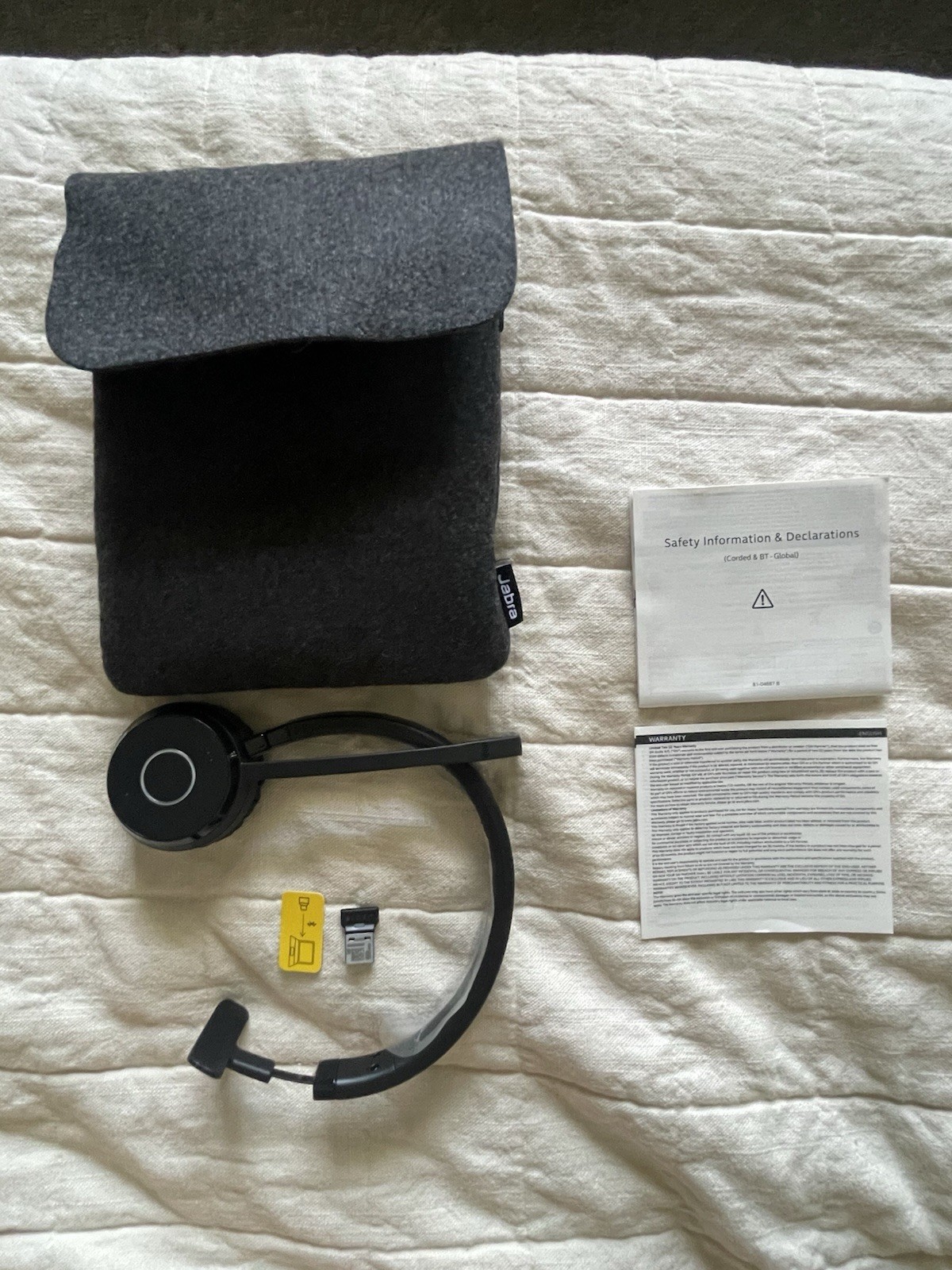 Jabra Evolve 65 TE Mono Wireless Headset-Bluetooth Noise canceling