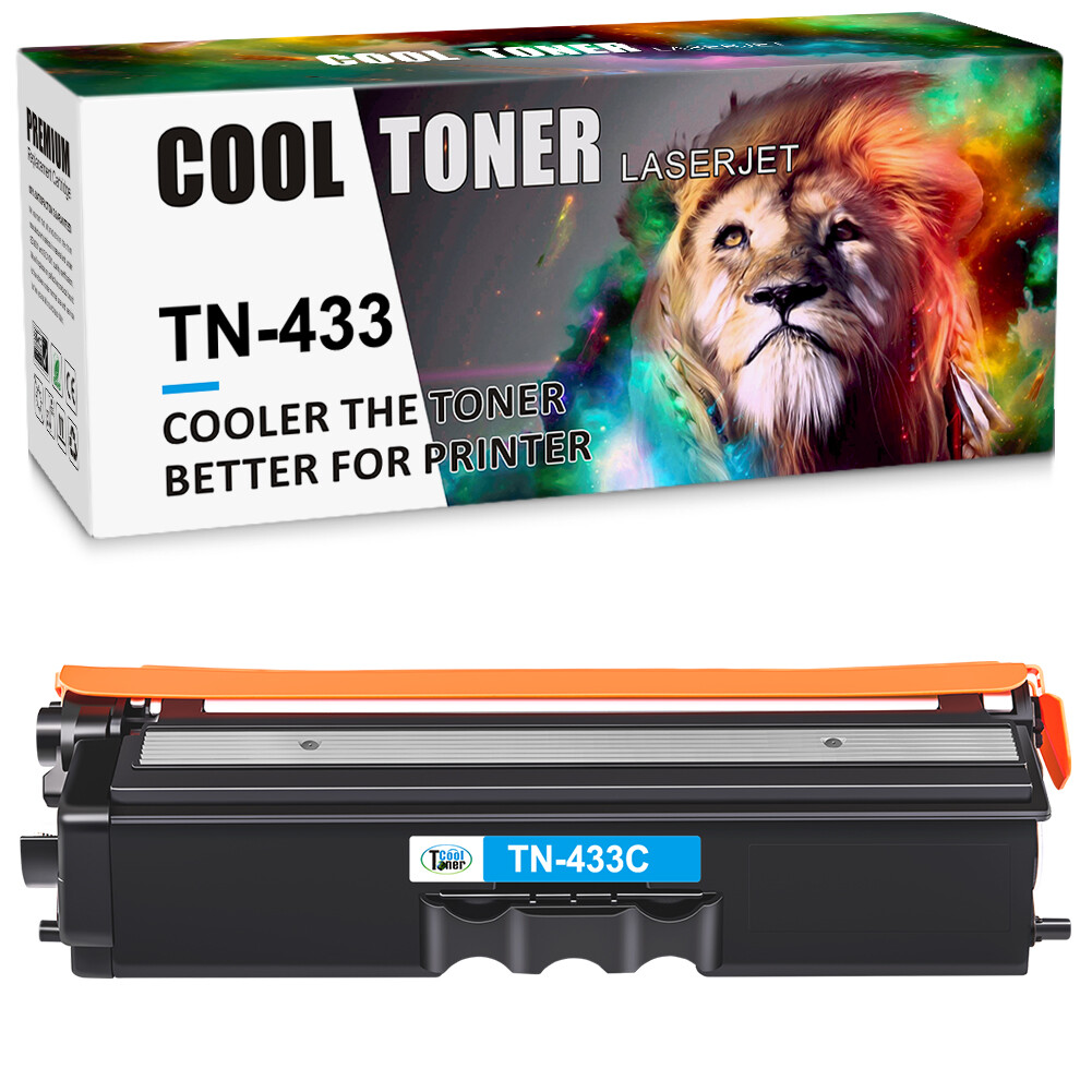 Cyan Toner Compatible With Brother TN433 TN436 HL-L8260cdw L8360cdw MFC-L8610cdw